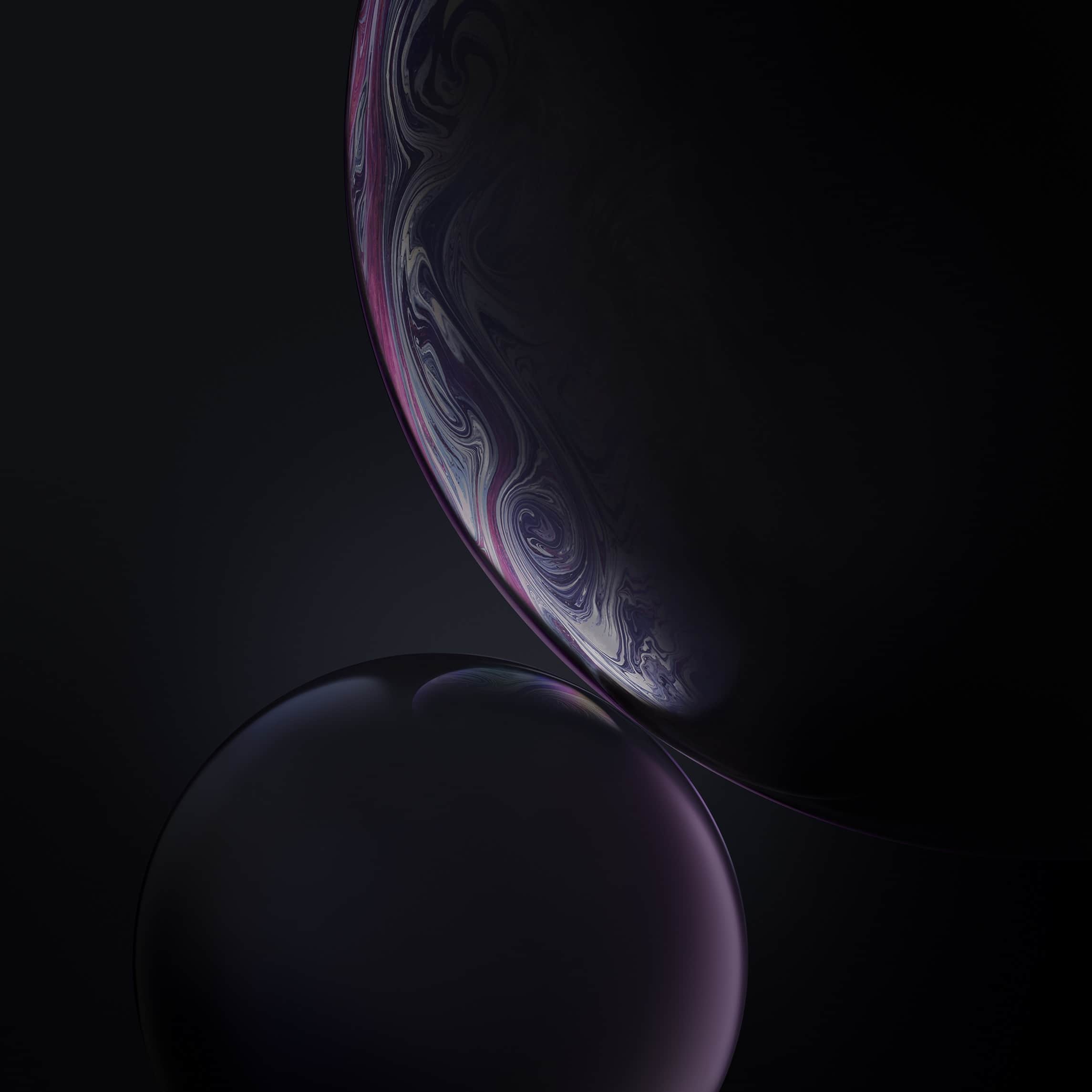 Bolle nere iPhone XR, 2290x2290 Hi-Res, PC Desktop