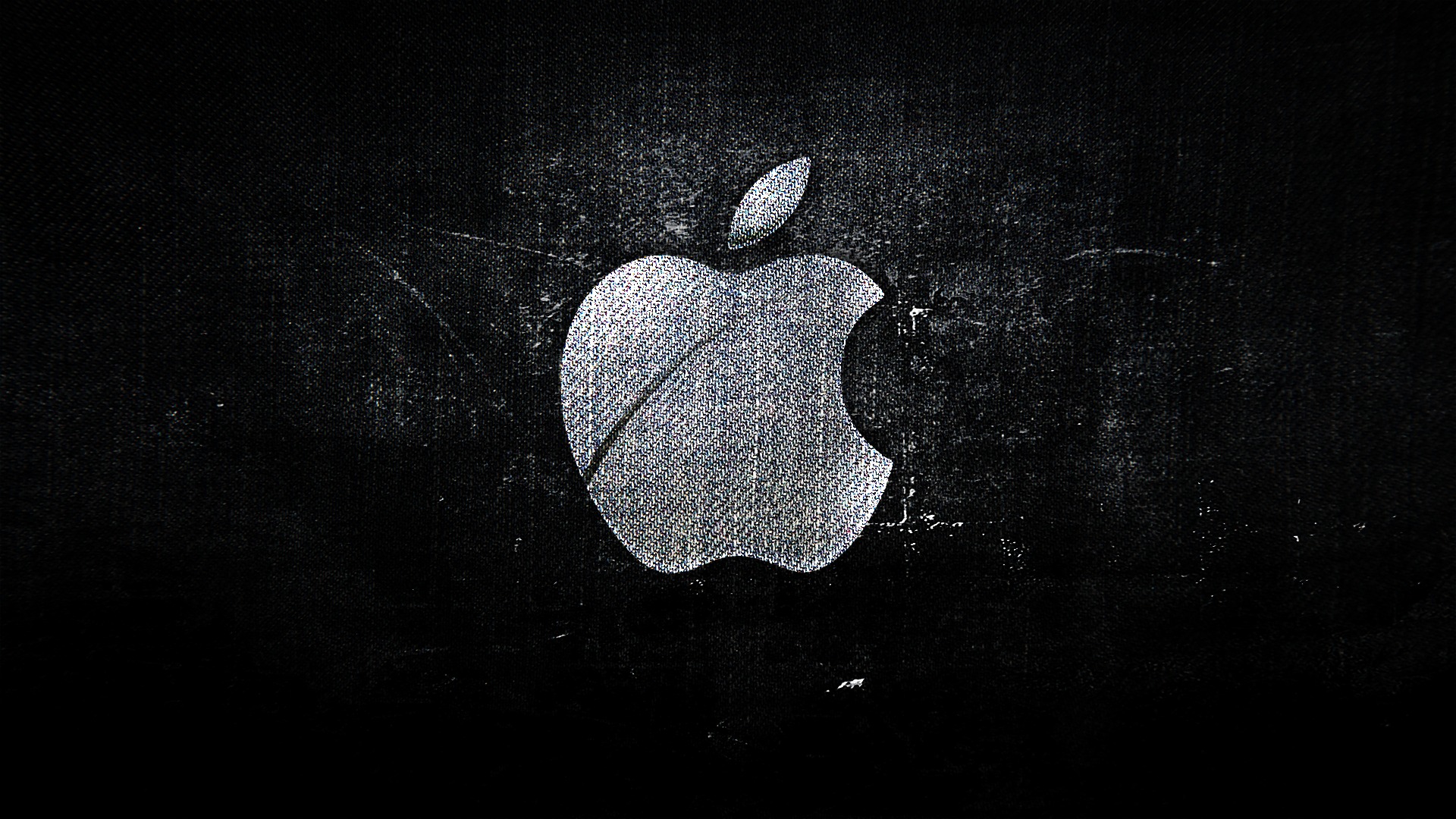 Logo Apple nero texture, 1920x1080 1080p, Desktop