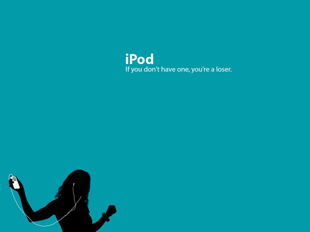 Silhouette uomo con iPod, blu, 1680x1050 900p, HP Laptop