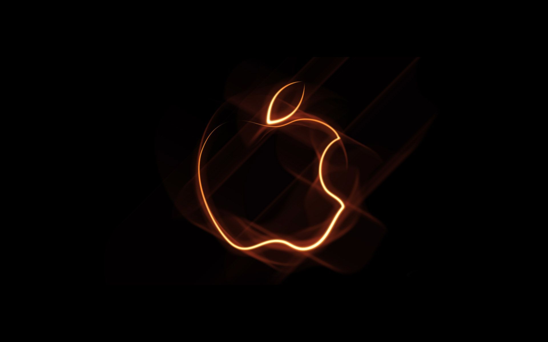 Logo Apple luce dorata, 1920x1200 Full HD+, PC Desktop