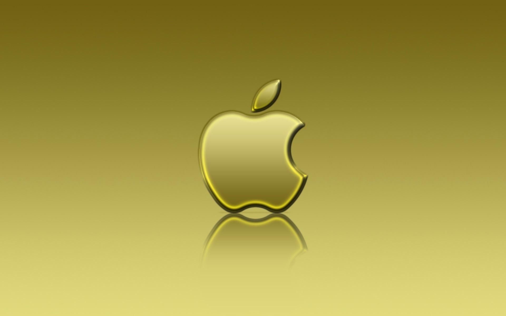 Logo Apple oro sfondo dorato, 750x1334 Full HD Verticale, iPhone