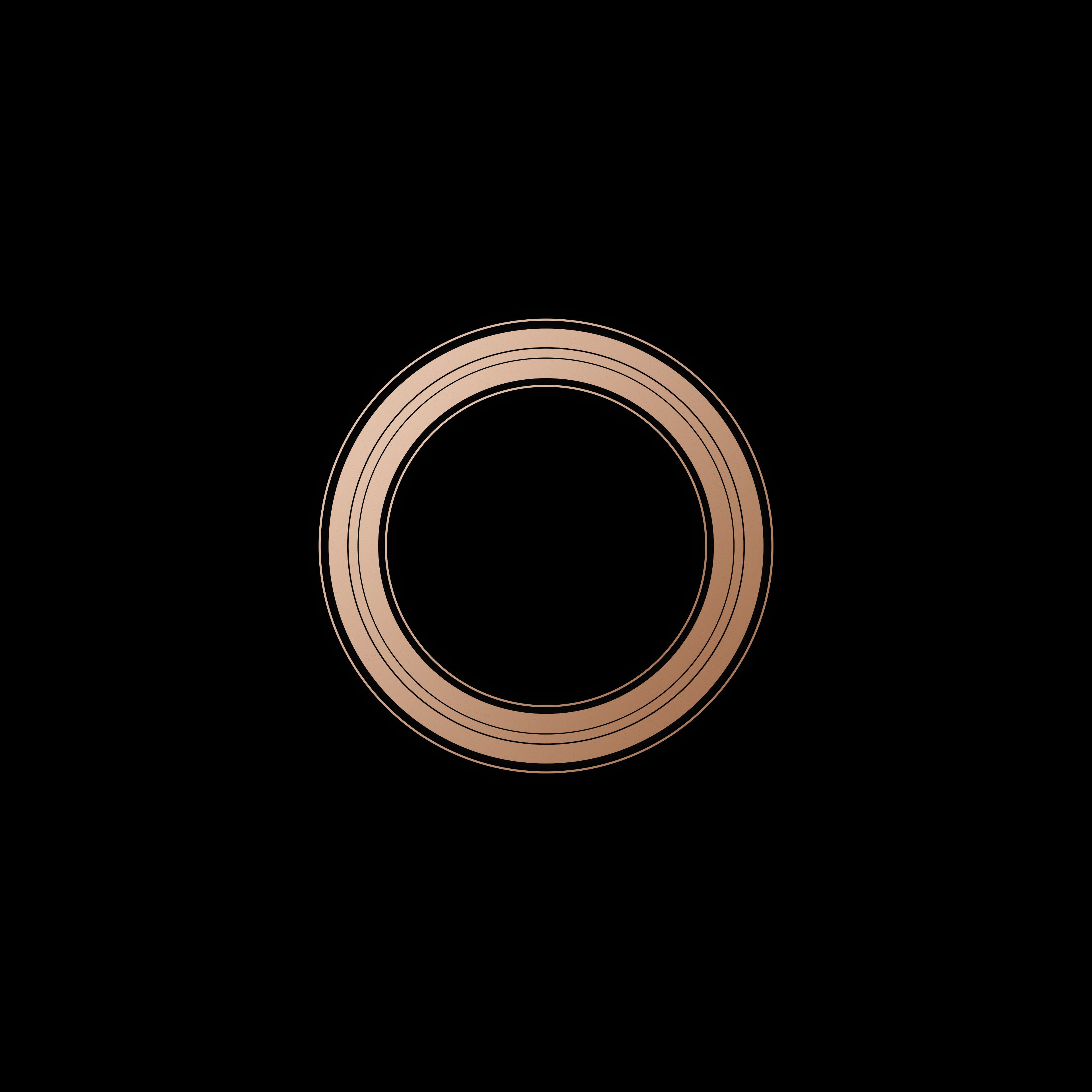 Logo Apple oro brillante, 1280x720 720p, PC