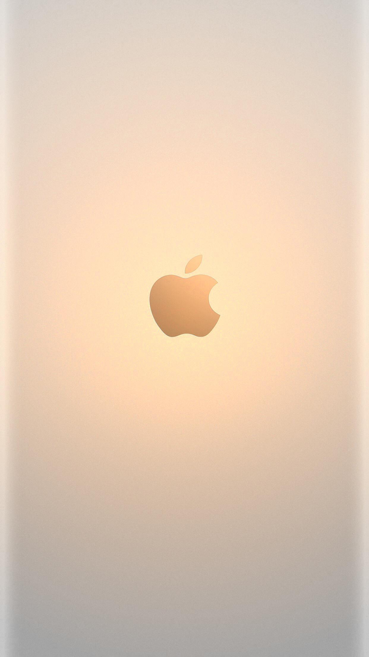 Logo Apple oro sfumato, 1242x2208 Verticale, Telefono
