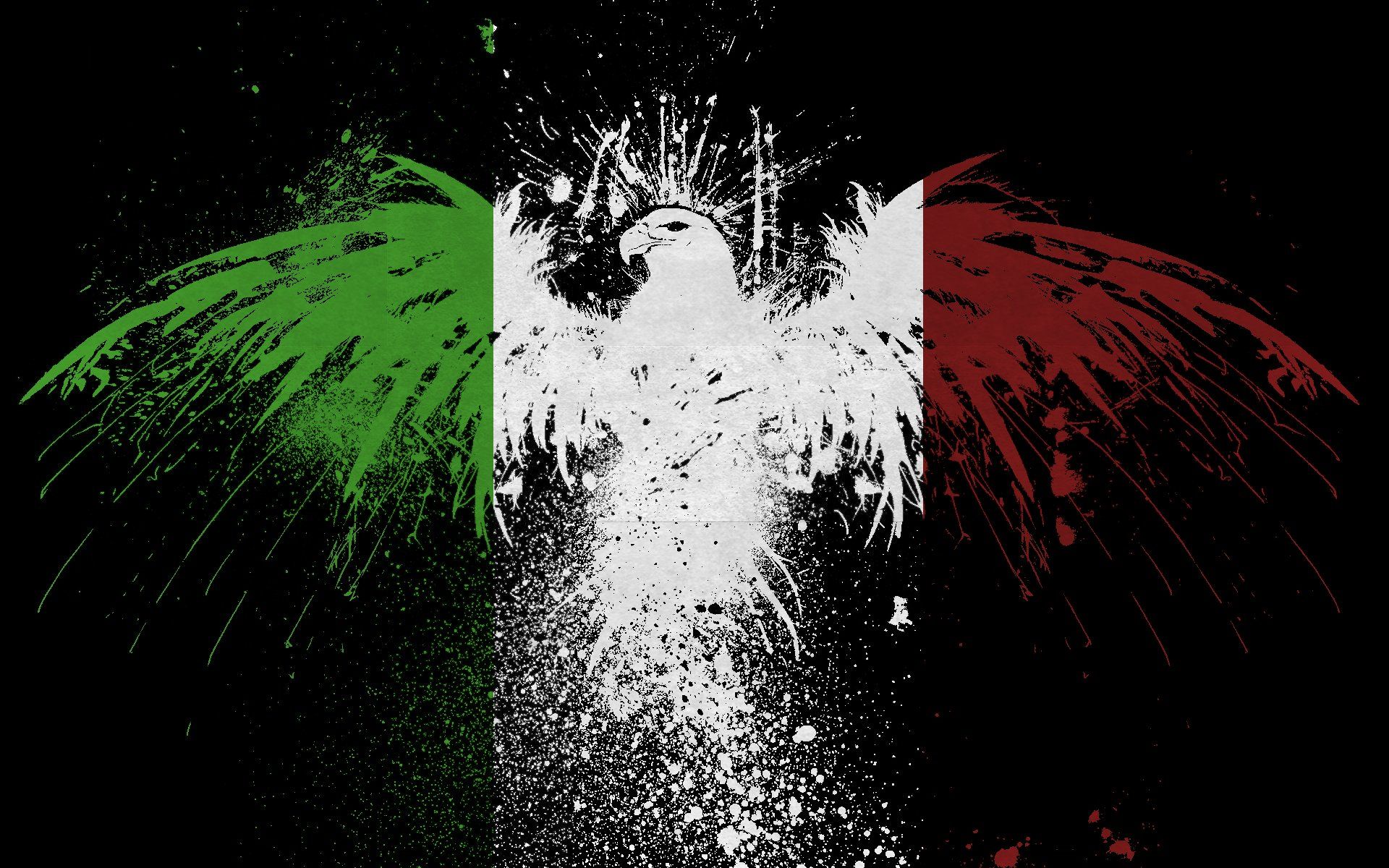 Aquila bandiera italiana splatter, 1920x1200 WUXGA, Desktop