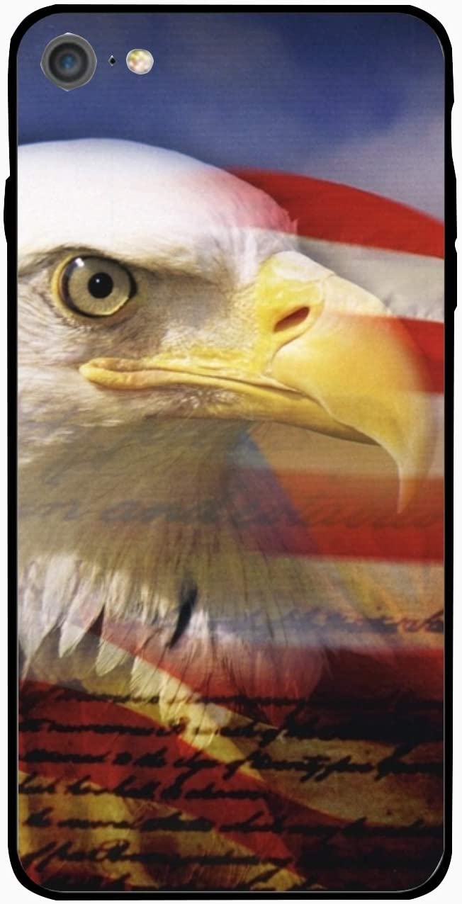 Aquila e bandiera americana, 652x1276 Verticale, Telefono
