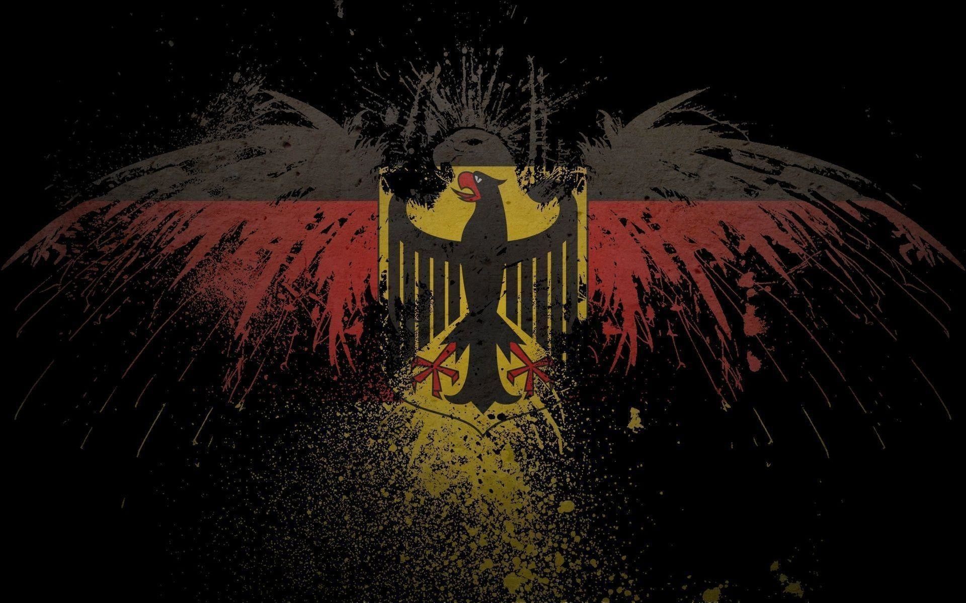 Aquila tedesca con bandiera Germania, 1920x1200 Full HD+, Desktop