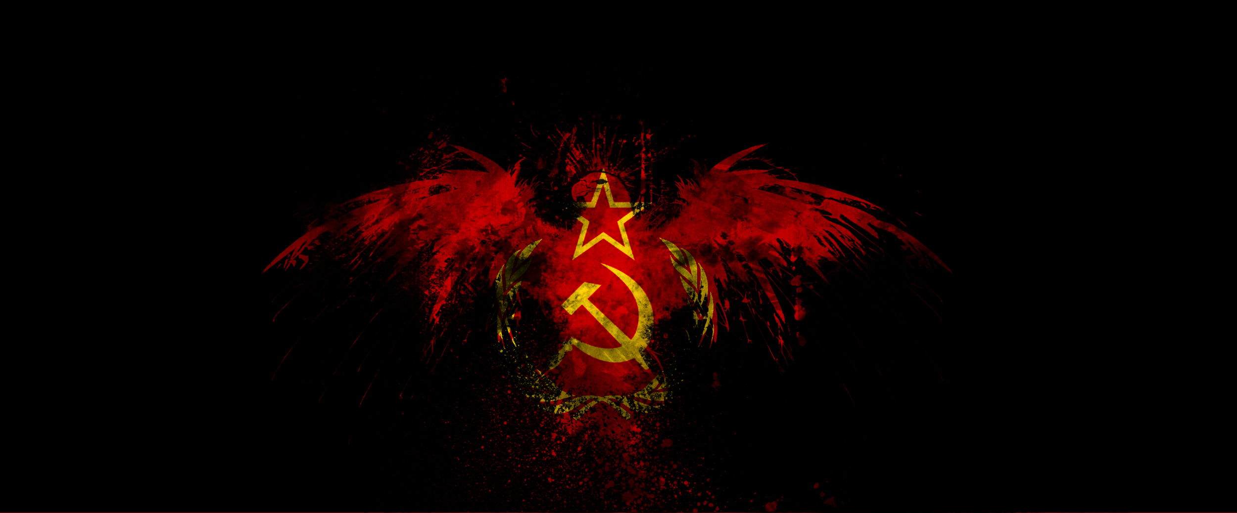Aquila rossa stemma sovietico, 2500x1038 Panoramico, iMac
