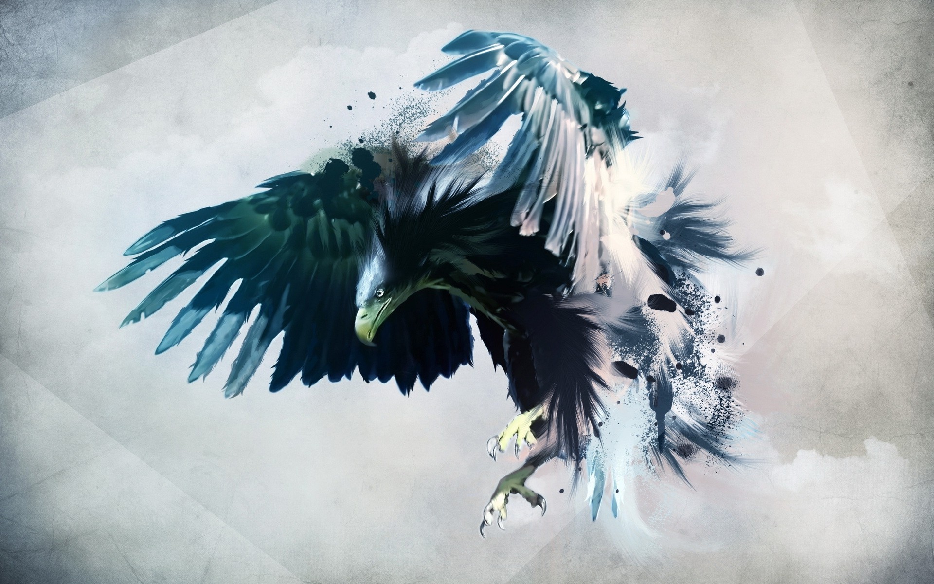 Aquila stilizzata blu scuro, 1920x1200 Full HD+, PC Desktop