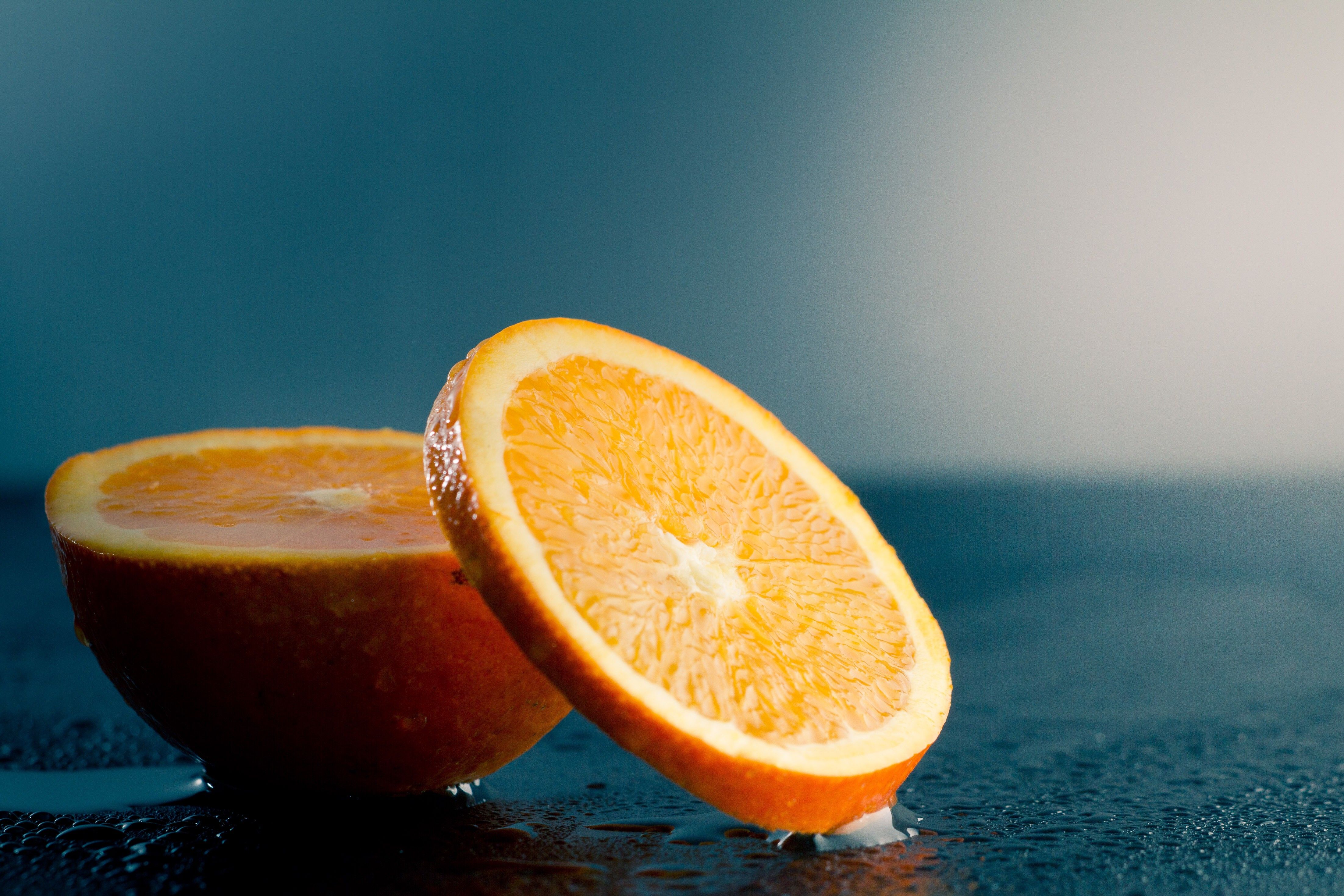 Arancia tagliata a metà, 4410x2940 4K, Desktop 4K