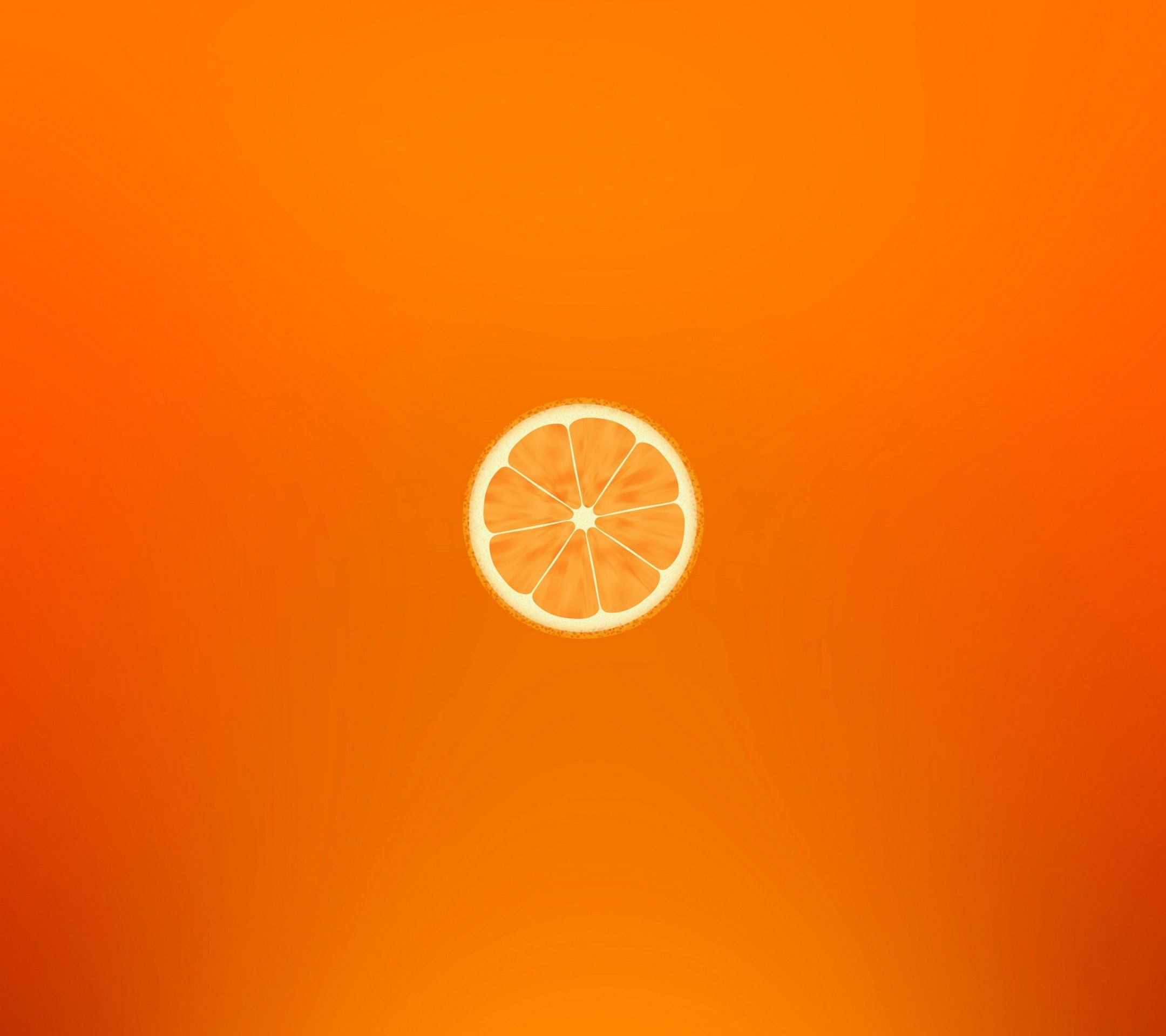 Fetta arancia minimalista, 2160x1920 Hi-Res, Desktop