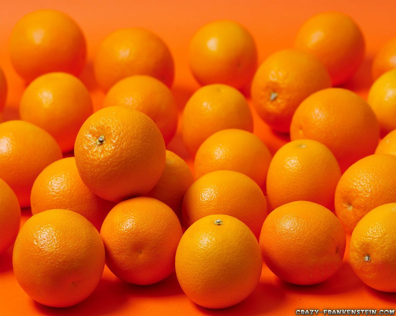 Arance su sfondo arancione, 1280x1024 720p, PC