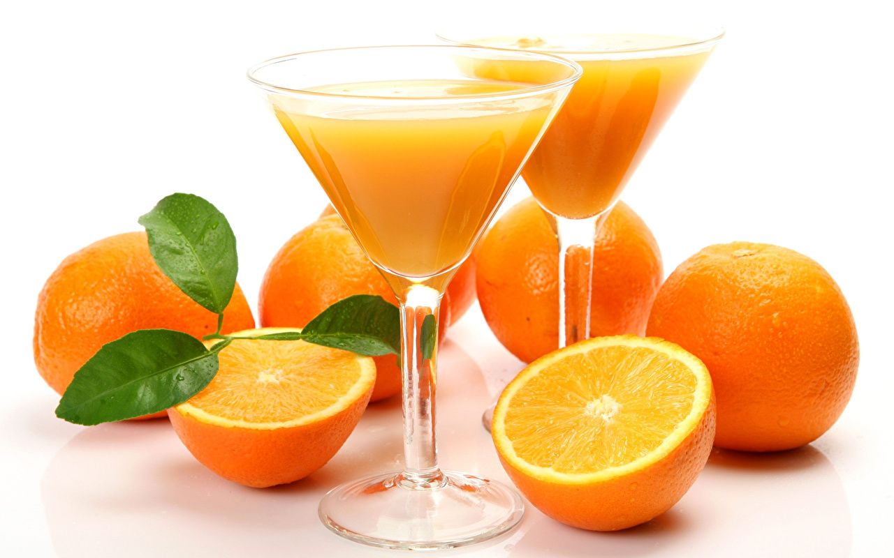 Succo d'arancia in calici, 1280x800 720p, PC