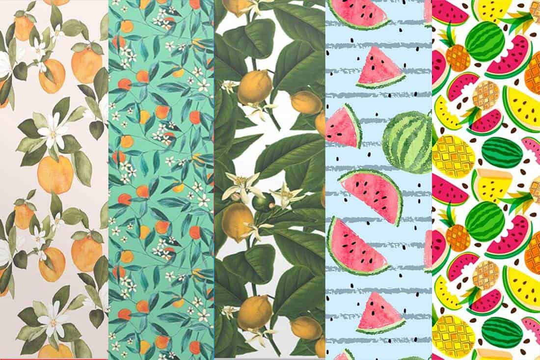 collage motivi frutta agrumi, 1100x733 HD, PC