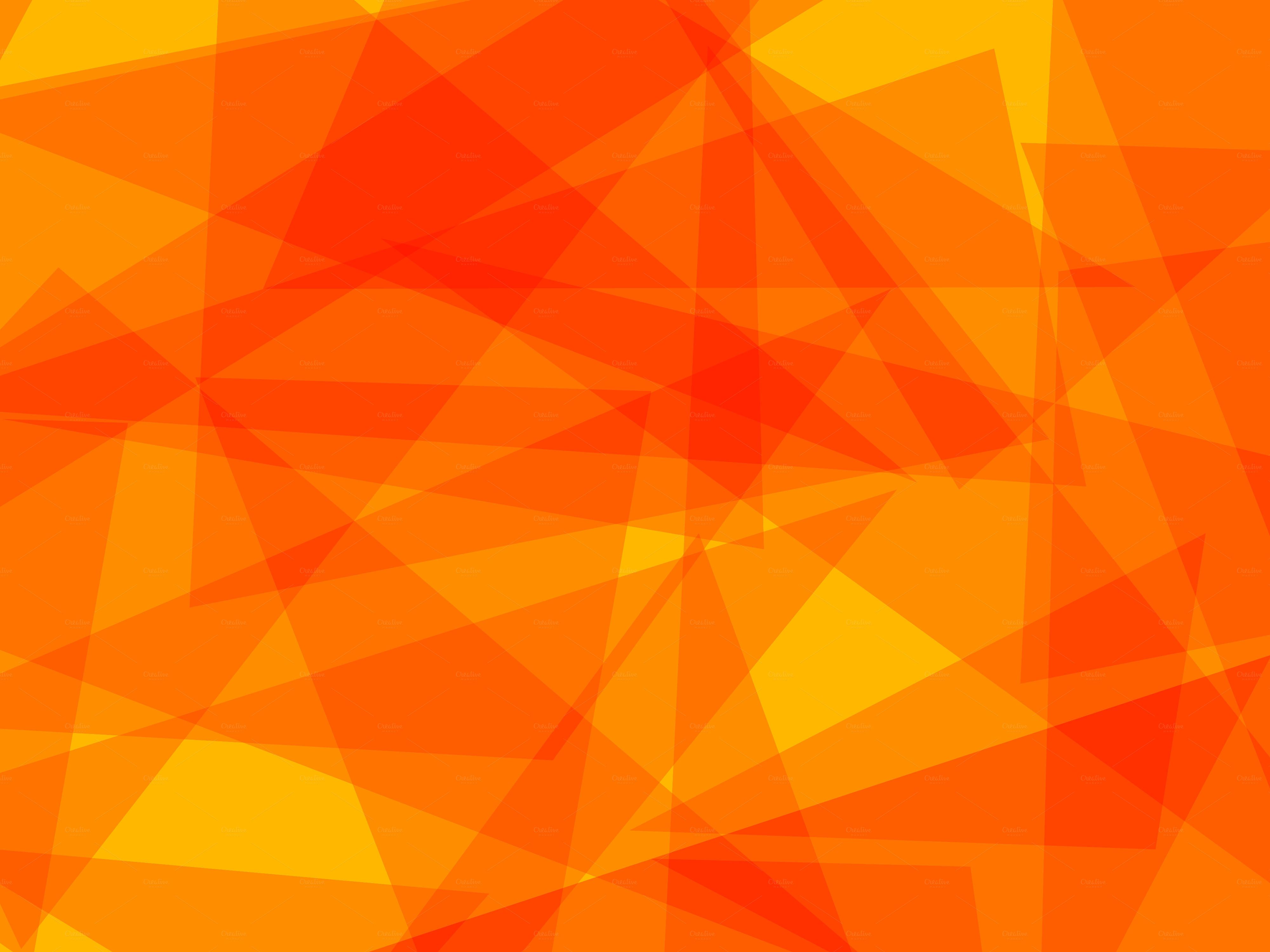 Triangoli geometrici arancioni astratti, 4000x3000 4K, Desktop 4K