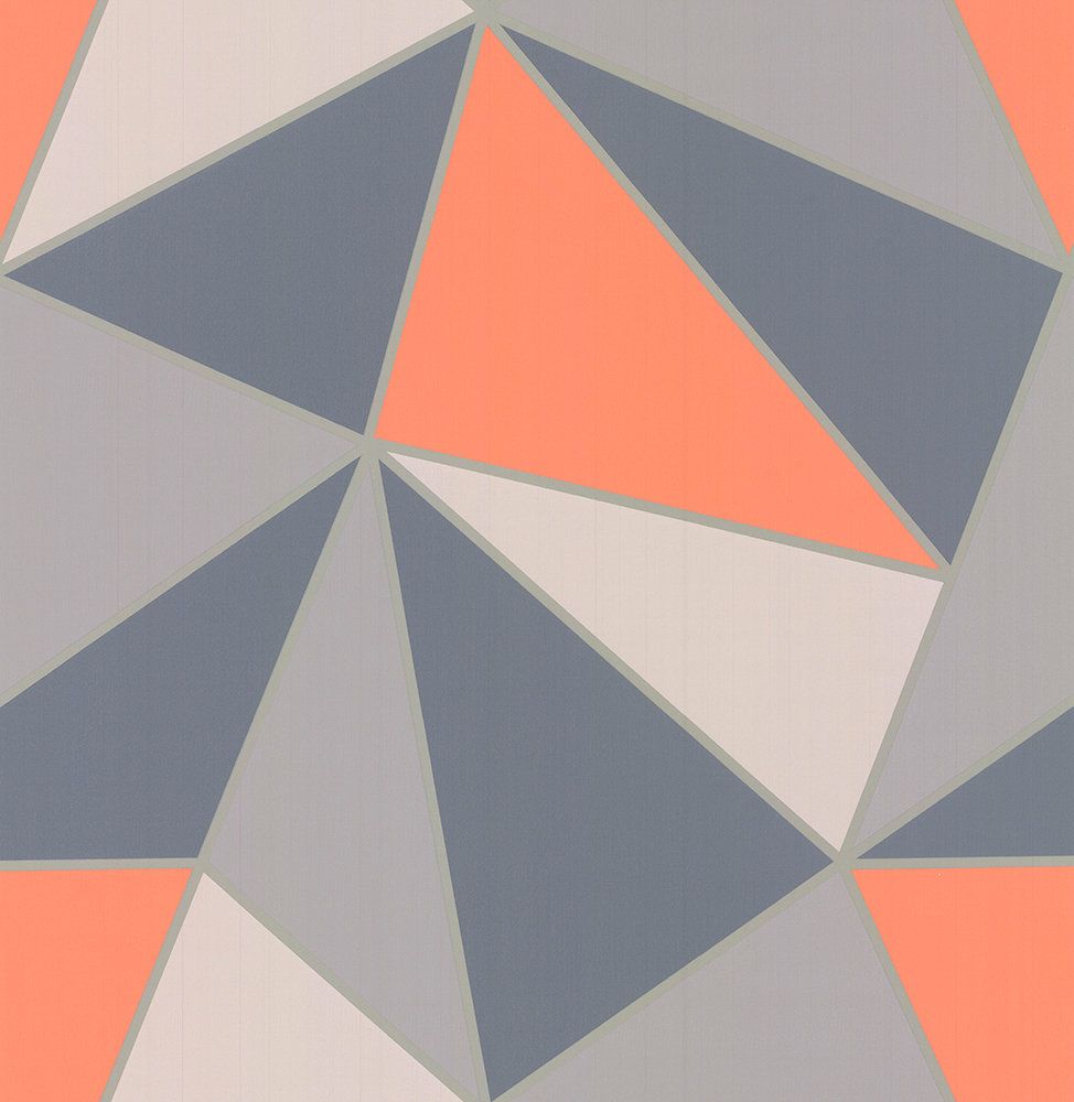 Triangoli geometrici arancioni e grigi, 974x1000 Full HD Verticale, iPhone