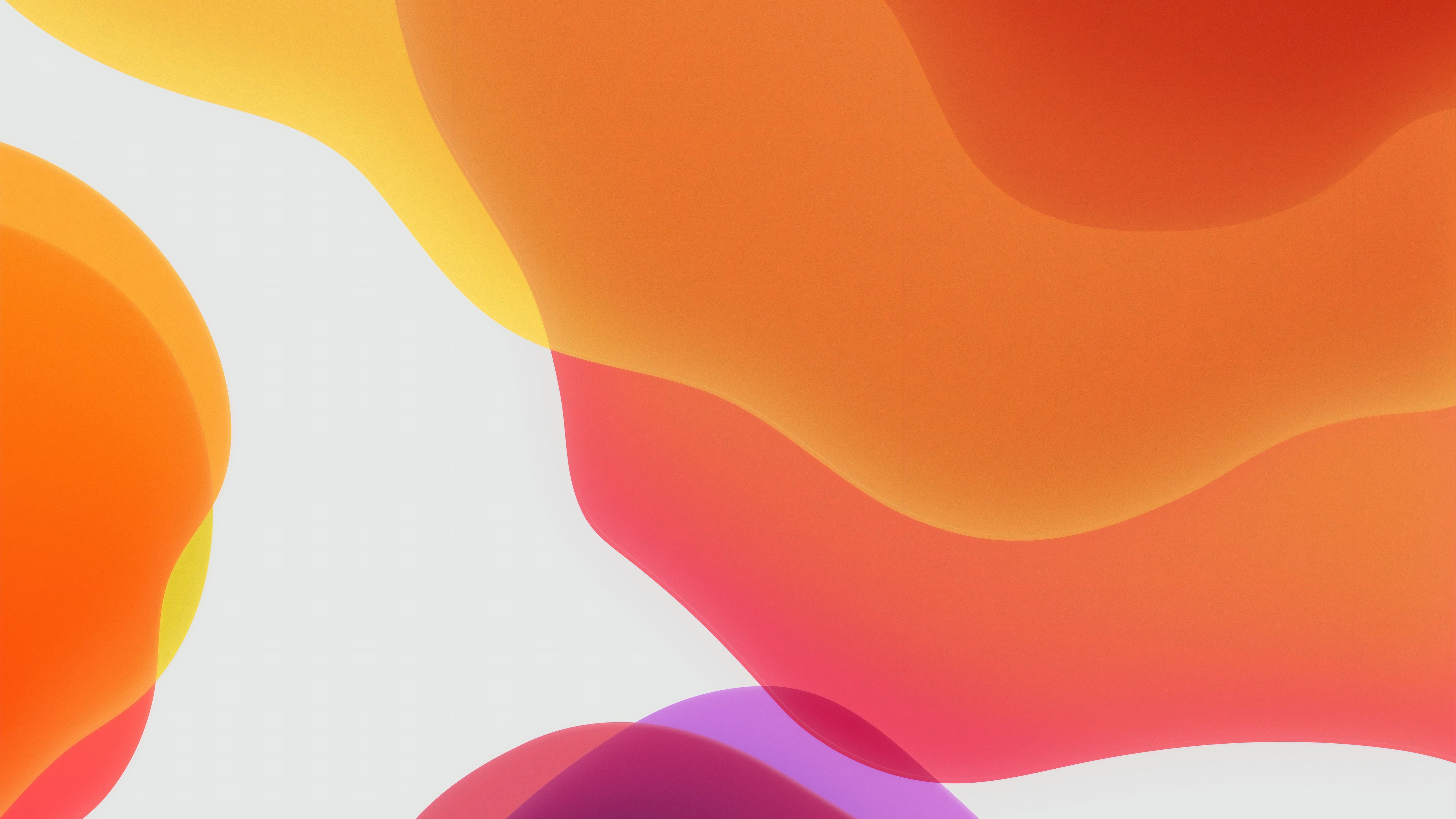 Forme astratte arancioni sfumate, 5120x2880 Ultra HD, 4K TV