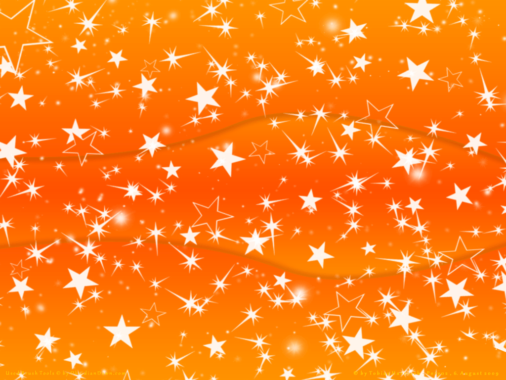 Stelle bianche sfondo arancione, 1024x768 HD, Desktop