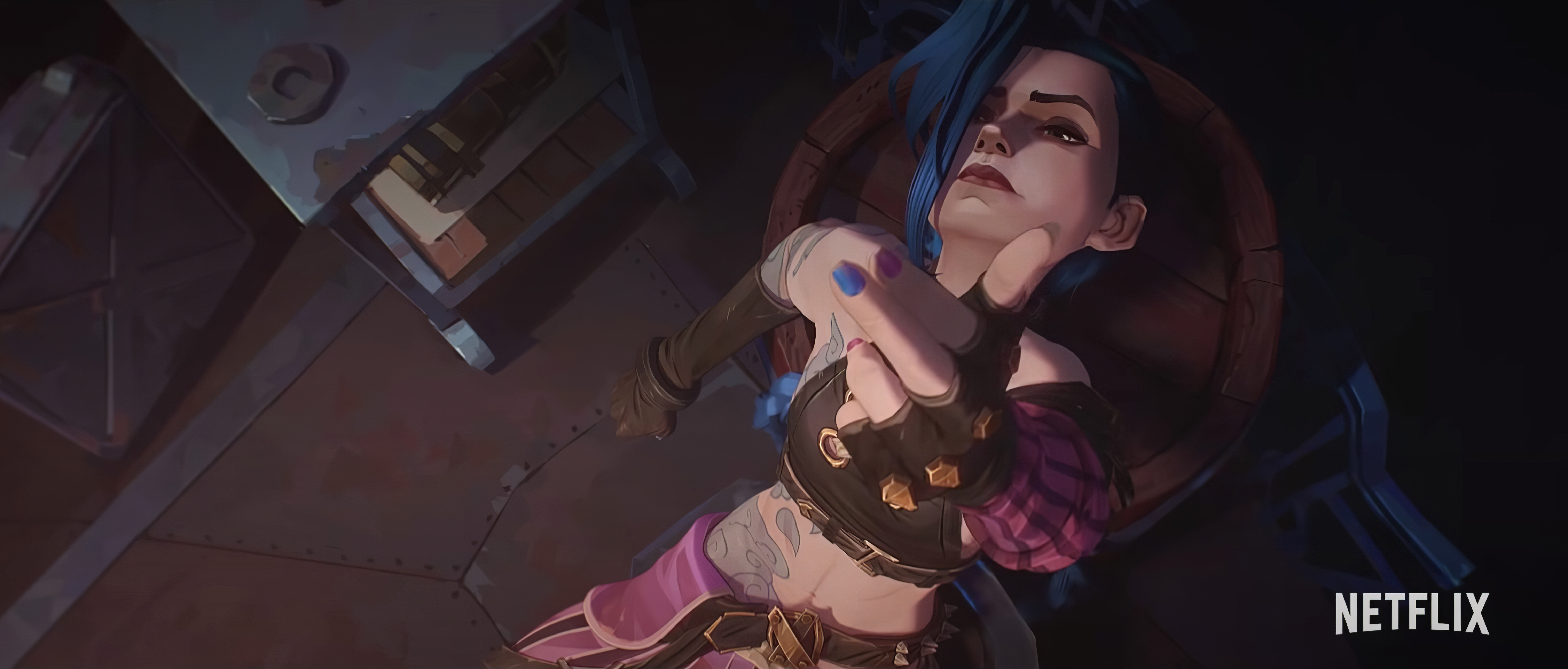 Jinx Arcane League of Legends, 7640x3260 Ultrawide, Smart TV 4K