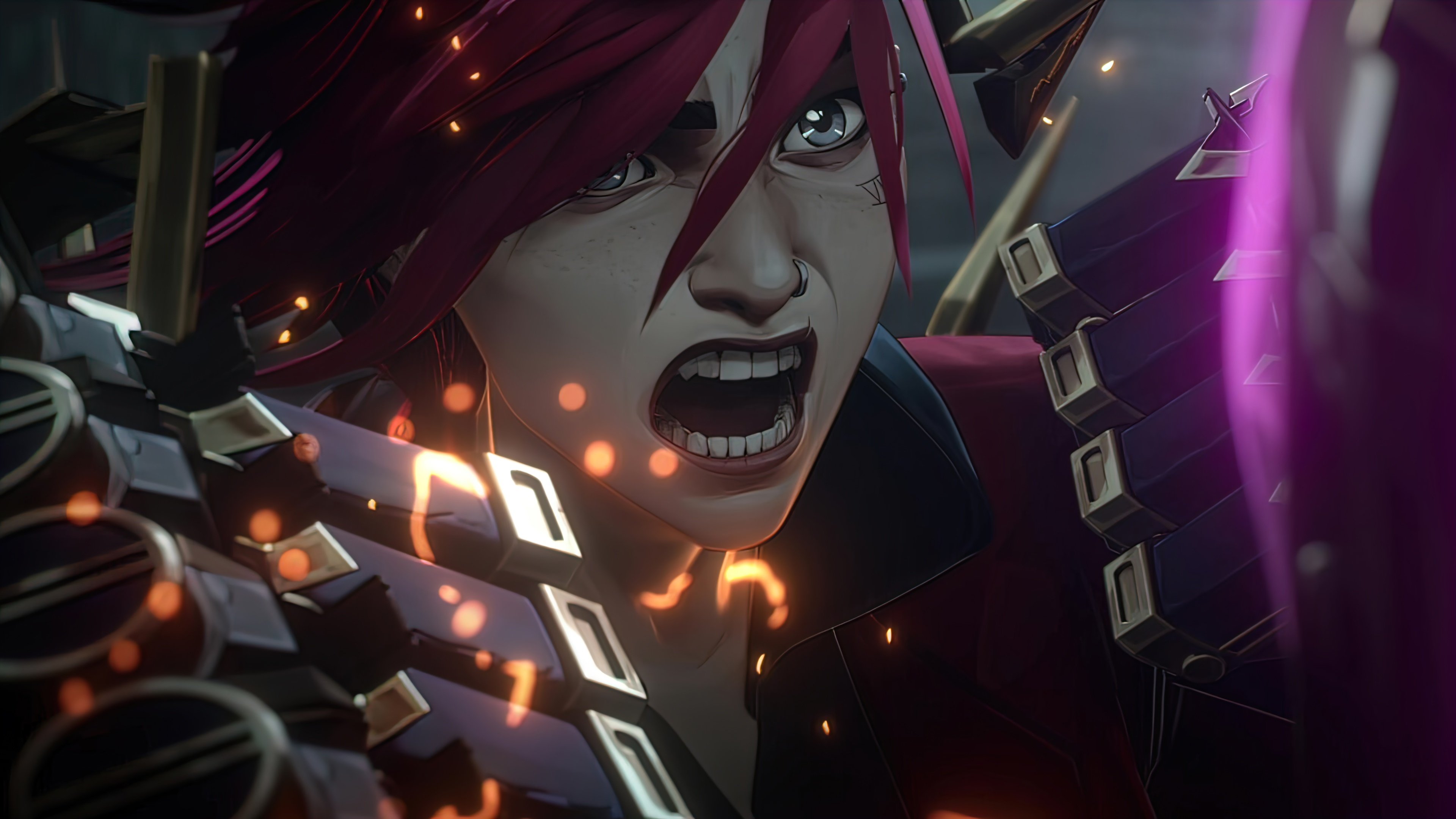 Vi Arcane League of Legends, 3840x2160 4K, Monitor 4K