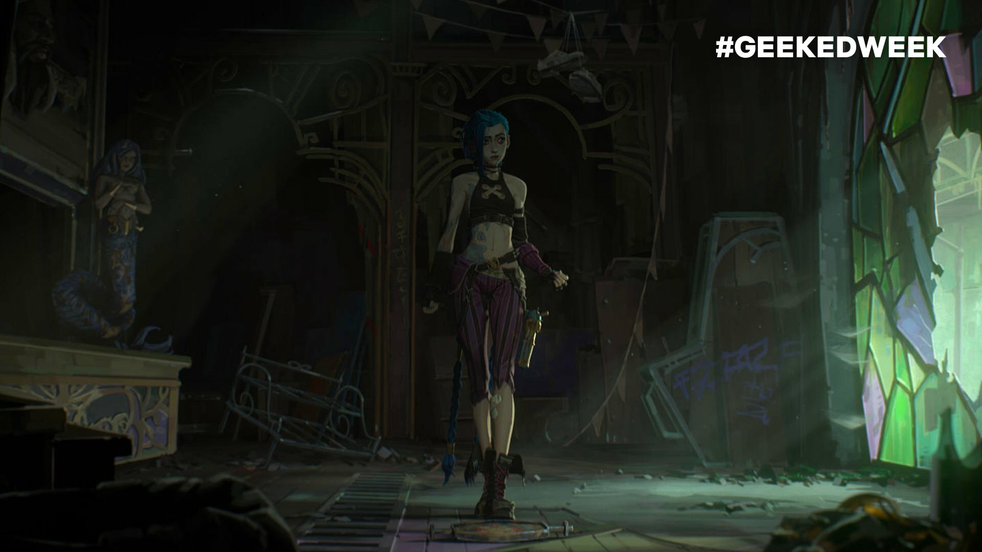 Jinx Arcane League of Legends, 1920x1080 1080p, PC Desktop