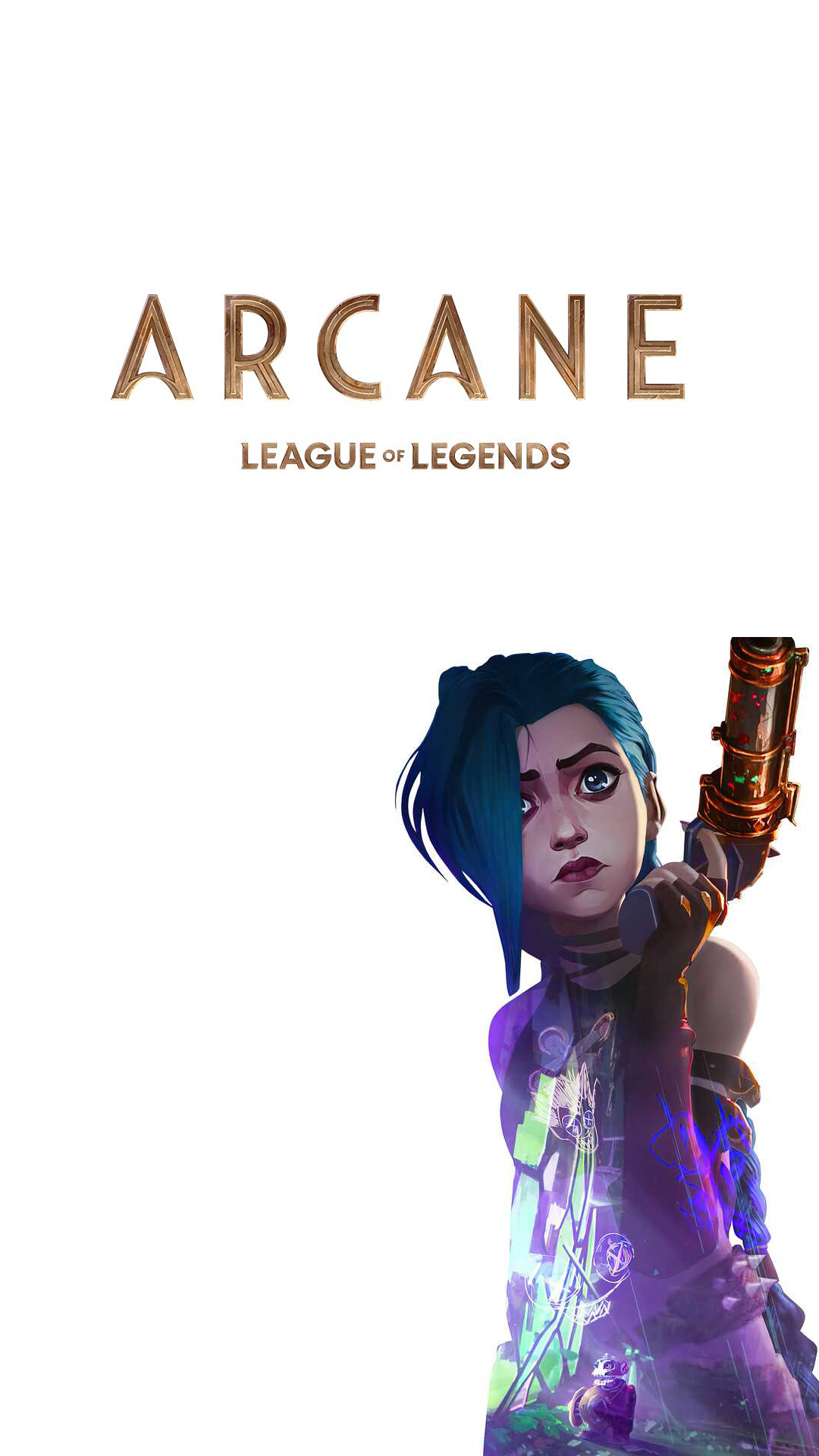 Jinx Arcane League of Legends, 1080x1920 Full HD Verticale, Samsung Galaxy