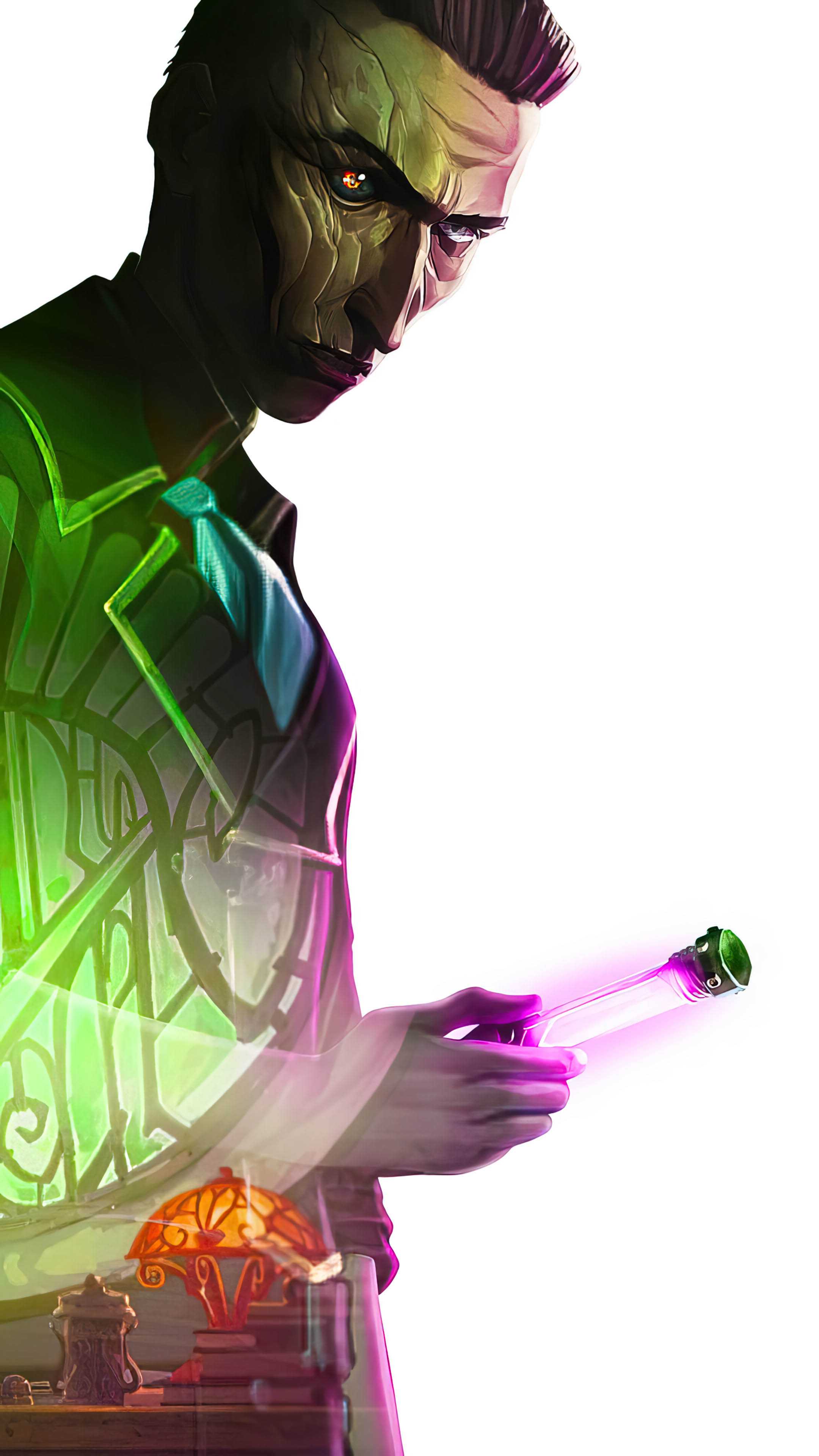 Silco Arcane personaggio verde, 2160x3840 Full HD Verticale, Smartphone