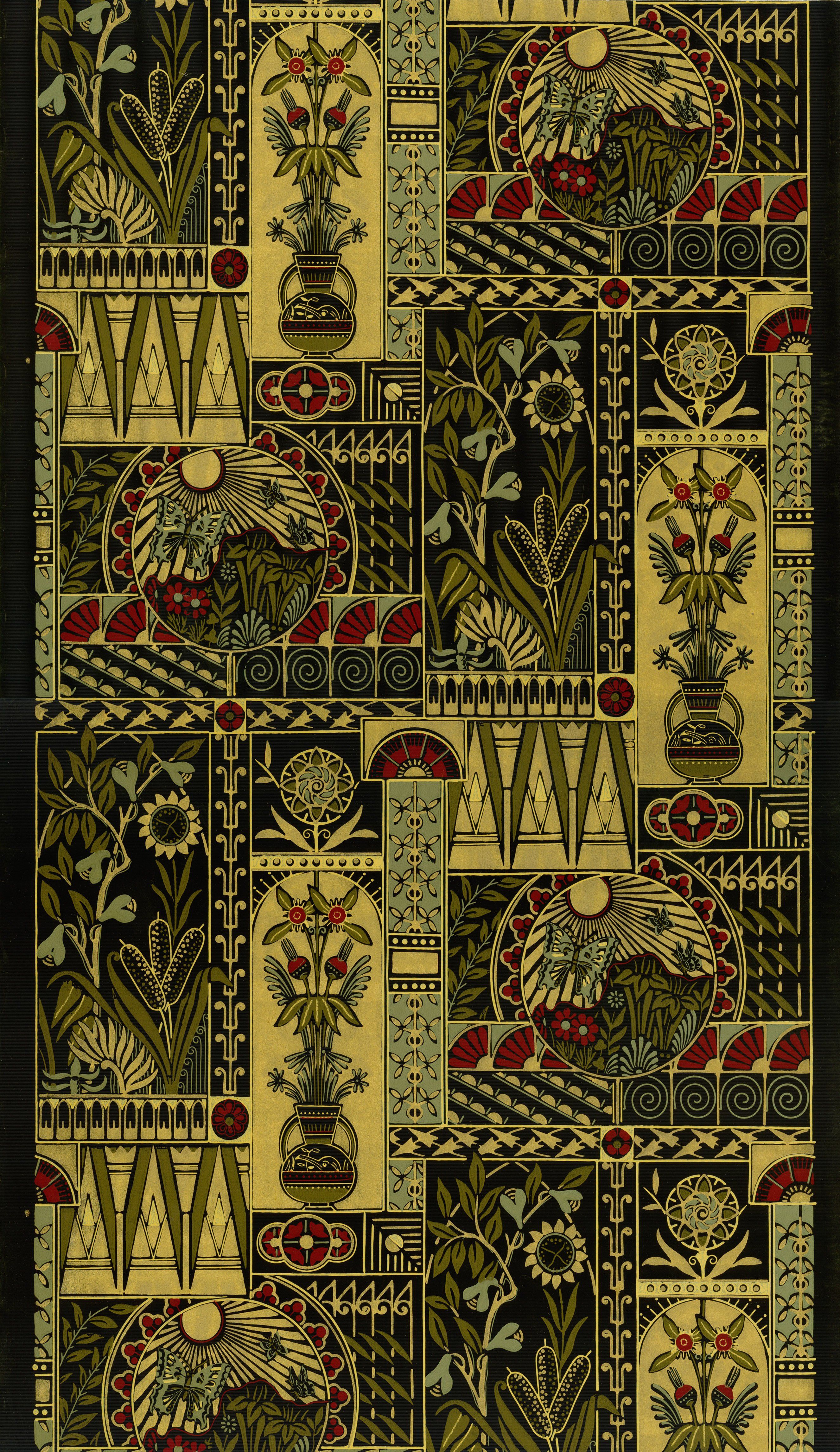 Motivo geometrico Art Deco antico, 2652x4584 Verticale, Mobile