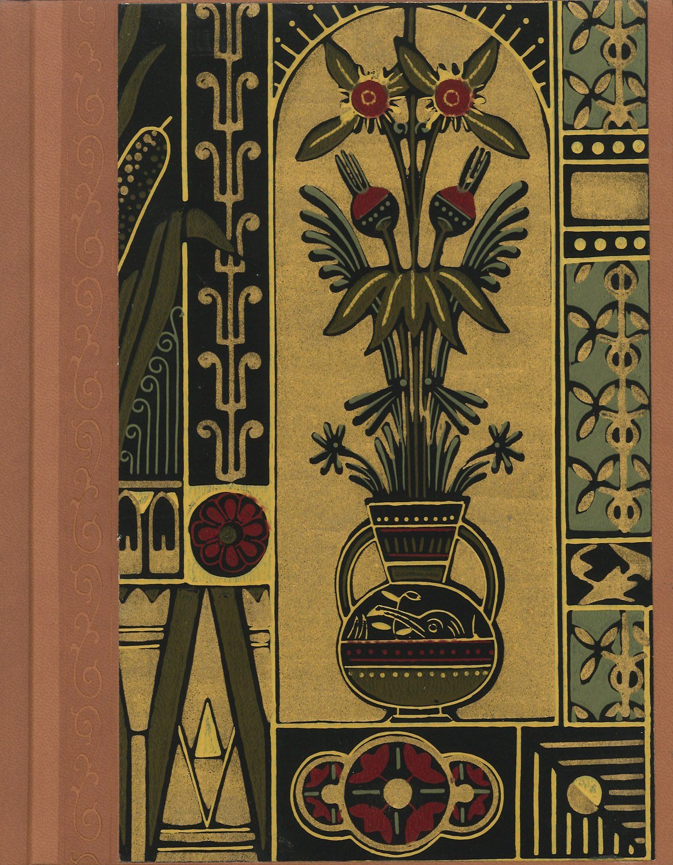 Copertina diario vaso decorativo Art Deco, 1310x1683 Verticale, Telefono
