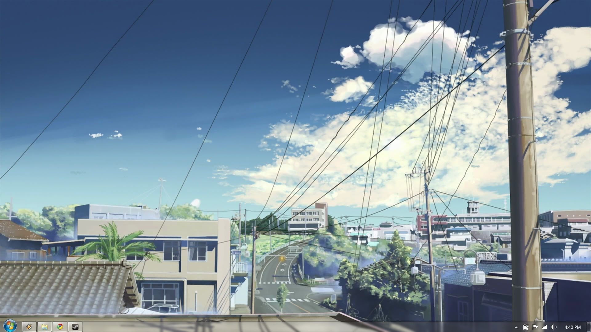 Strada urbana giapponese anime, 1920x1080 Full HD, Laptop