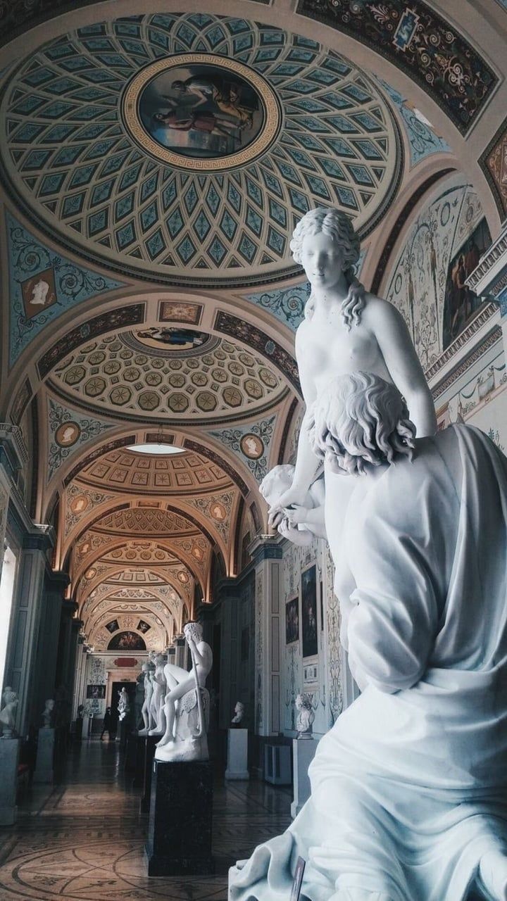 Galleria classica con statue, 720x1280 Verticale, Xiaomi