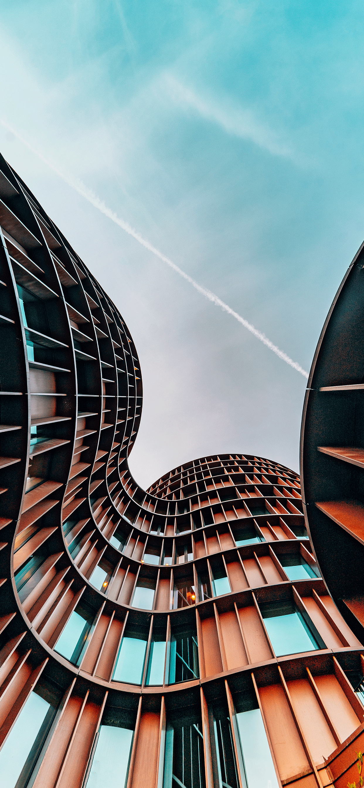 Edificio curvo moderno, 1242x2688 Full HD Verticale, iPhone