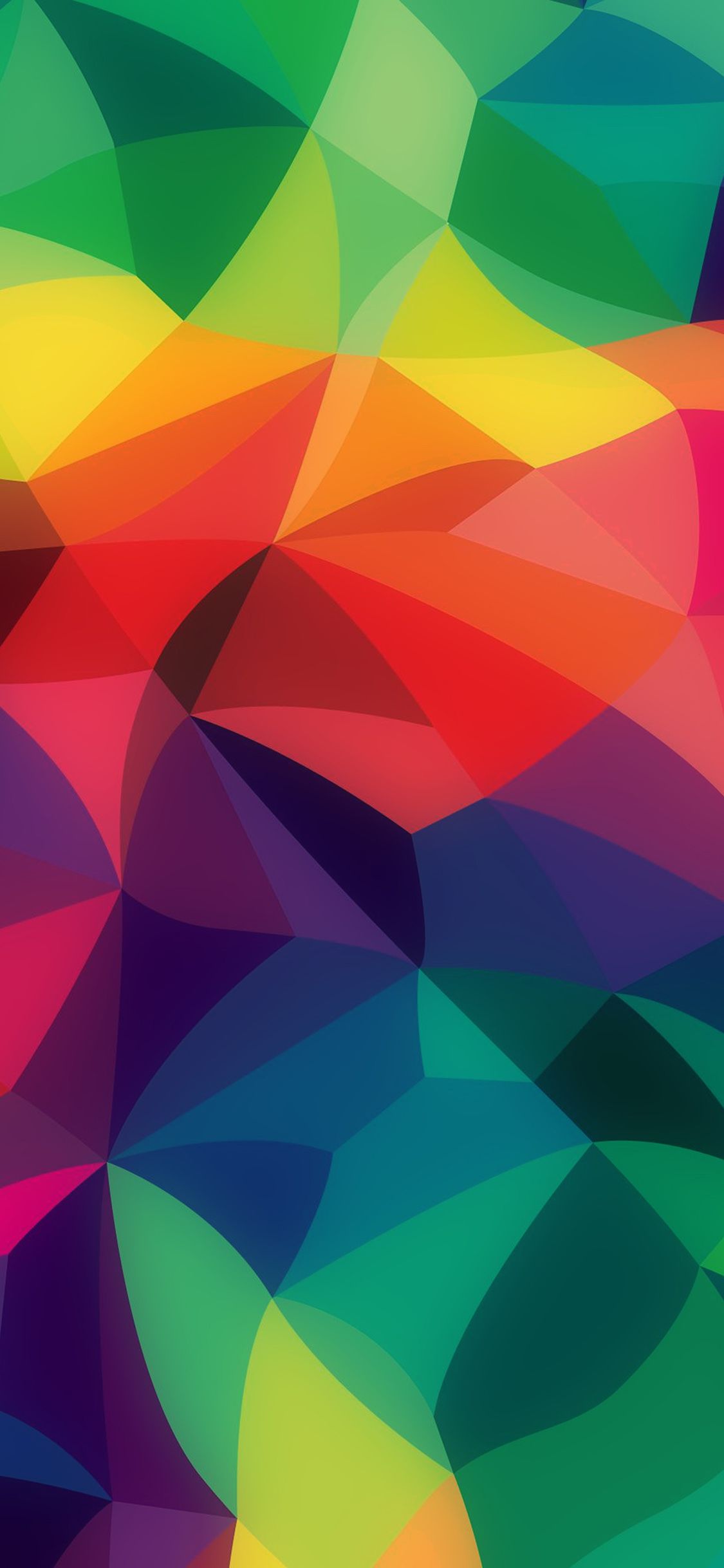 Forme geometriche arcobaleno astratte, 1125x2436 Verticale, iPhone