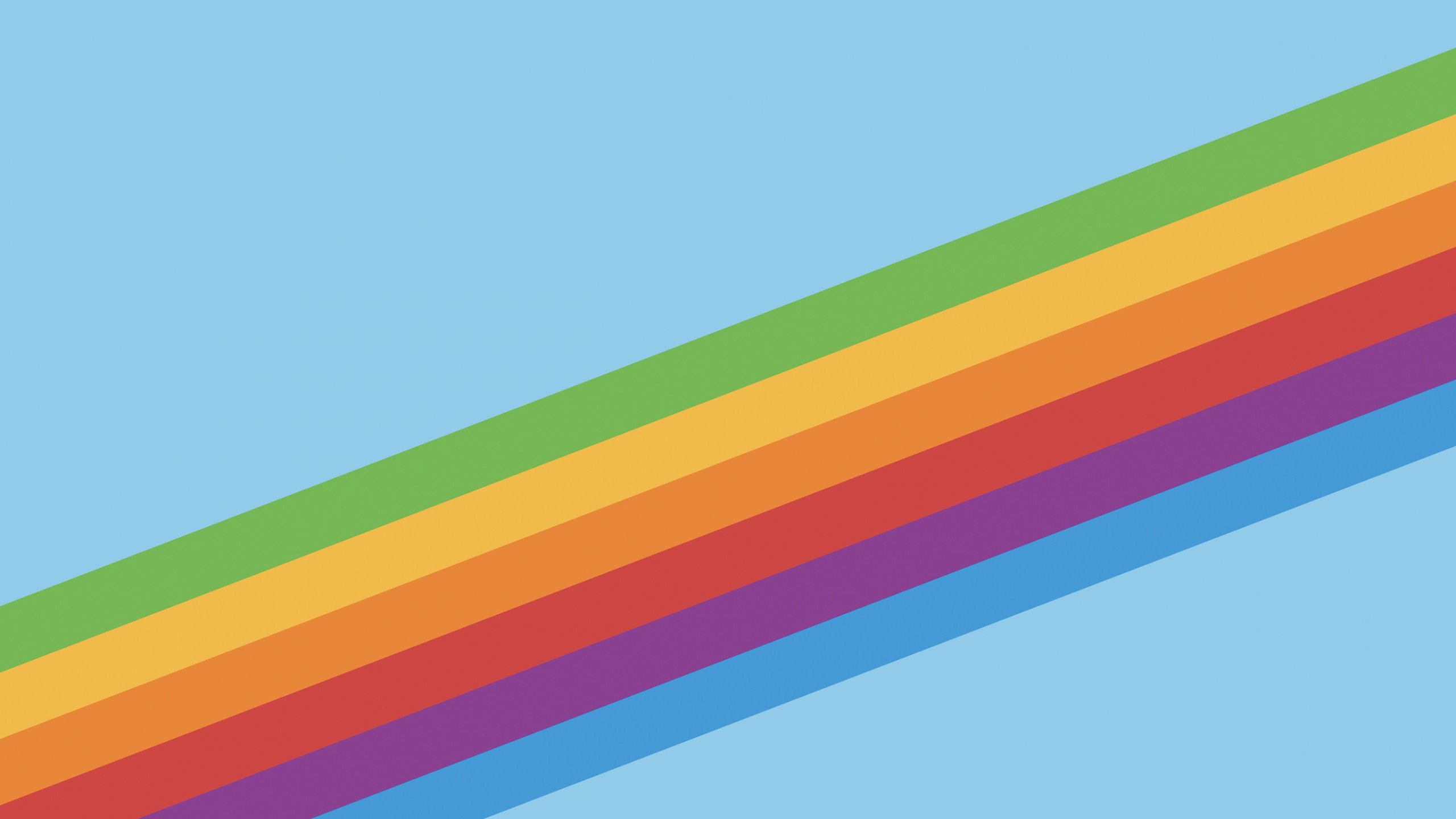 Strisce arcobaleno diagonali colorate, 2560x1440 QHD, Laptop