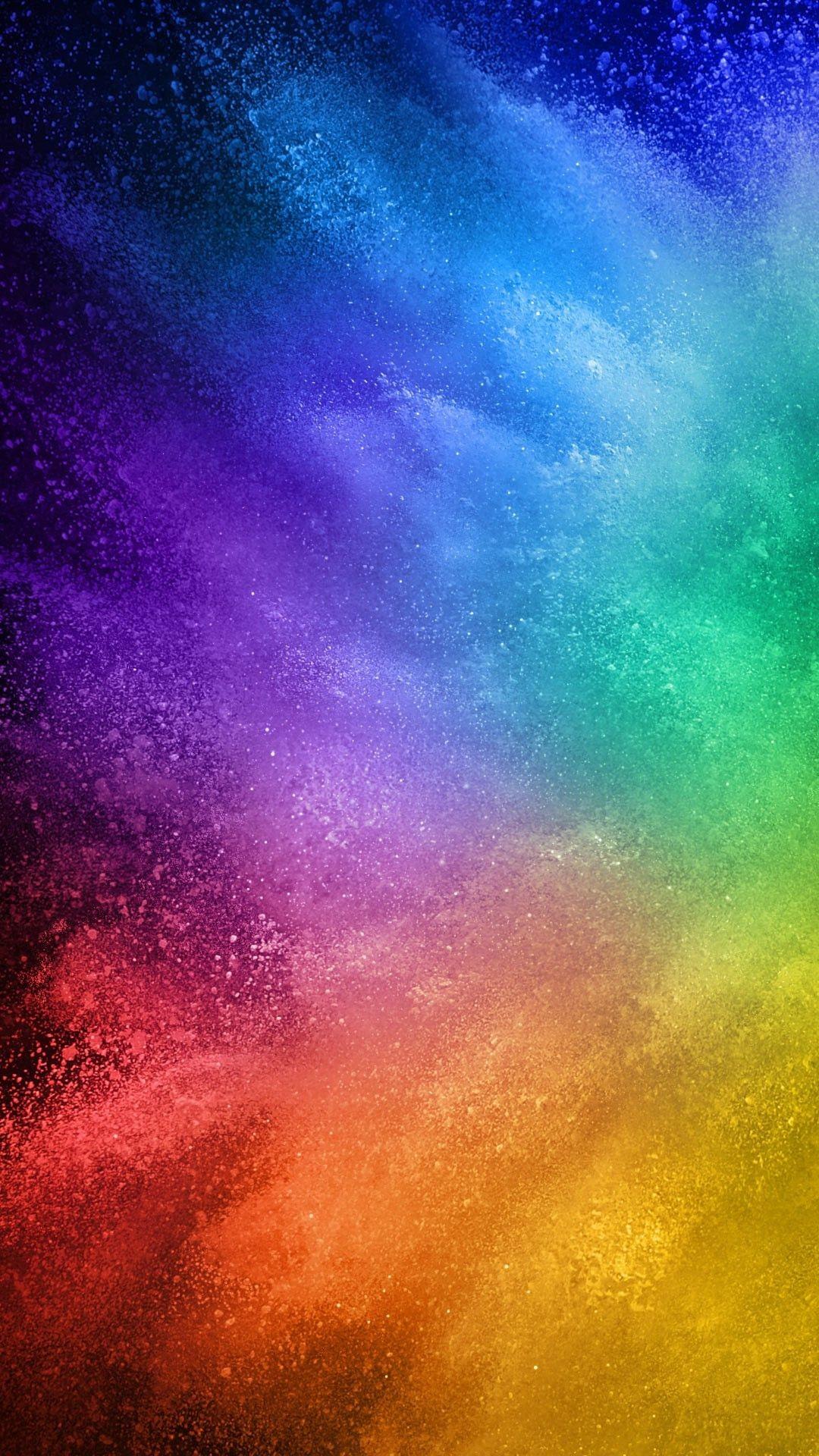 Polvere colorata arcobaleno astratta, 1080x1920 Verticale, iPhone Plus