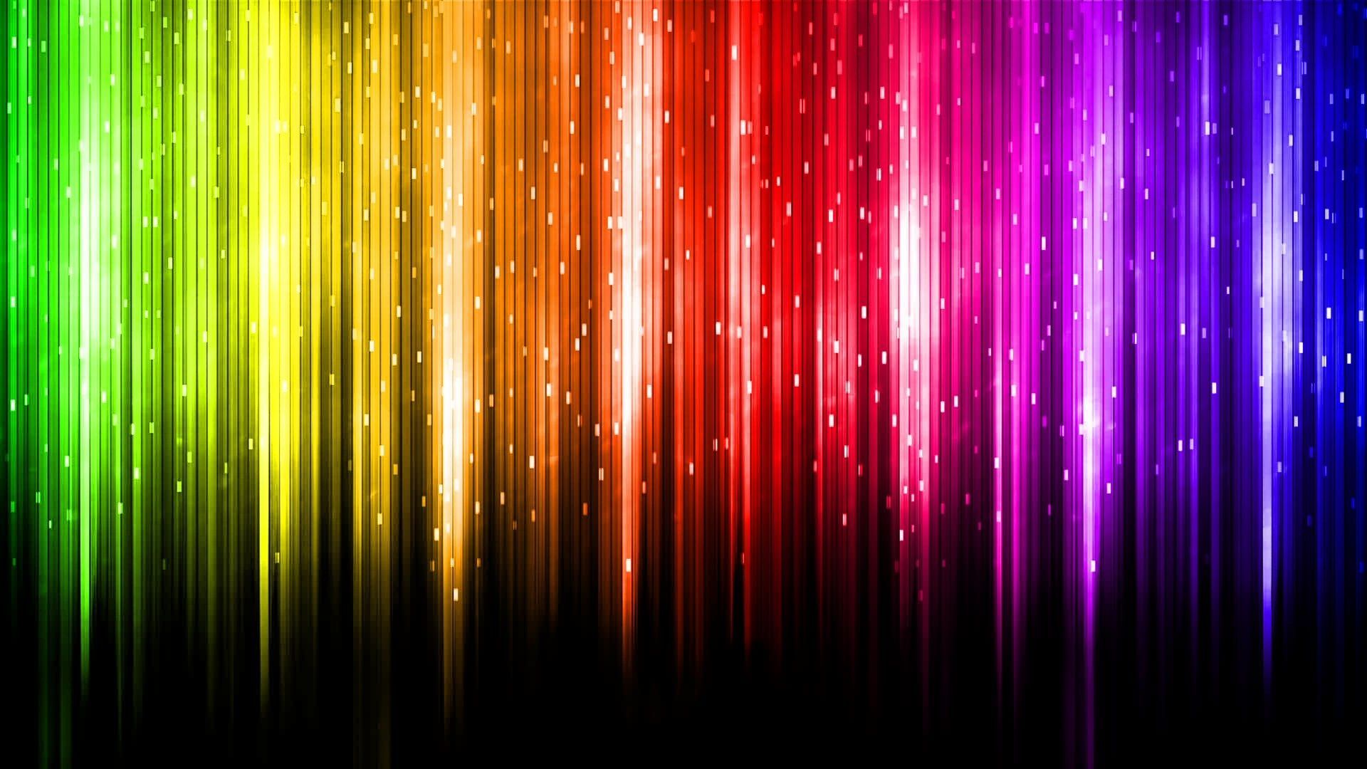Linee neon arcobaleno verticali, 1920x1080 1080p, Desktop