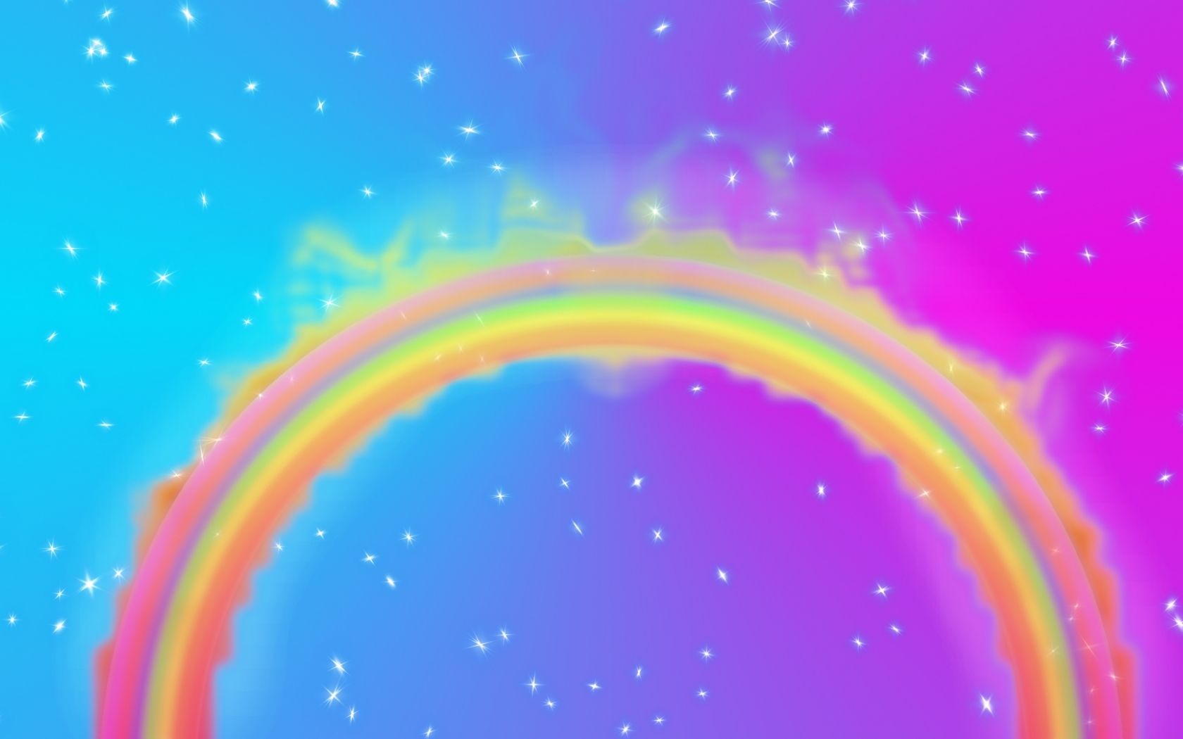 Arcobaleno luminoso con brillantini, 1680x1050 HD, PC