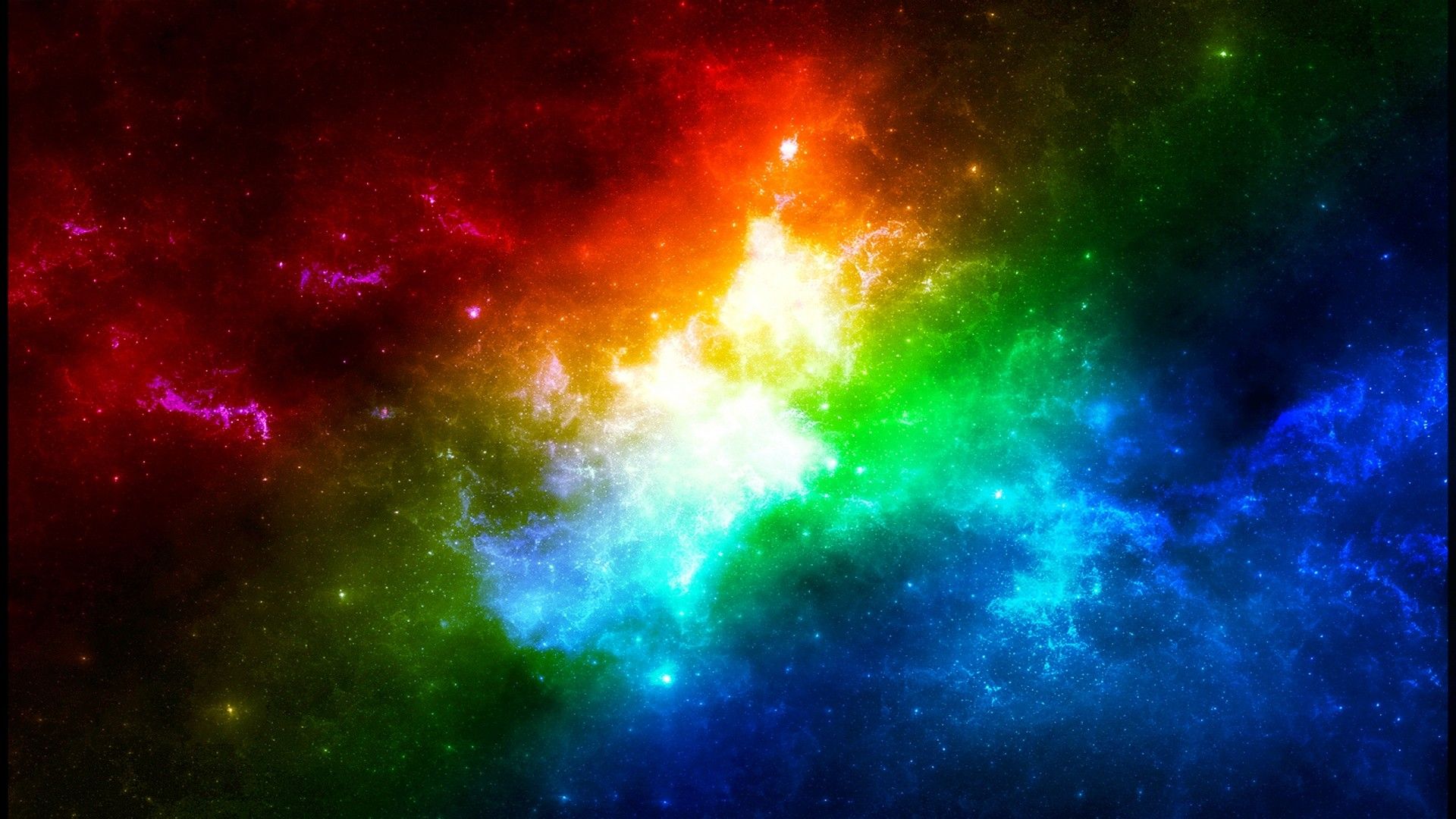 Nebulosa arcobaleno nello spazio, 1920x1080 Full HD 1080p, PC
