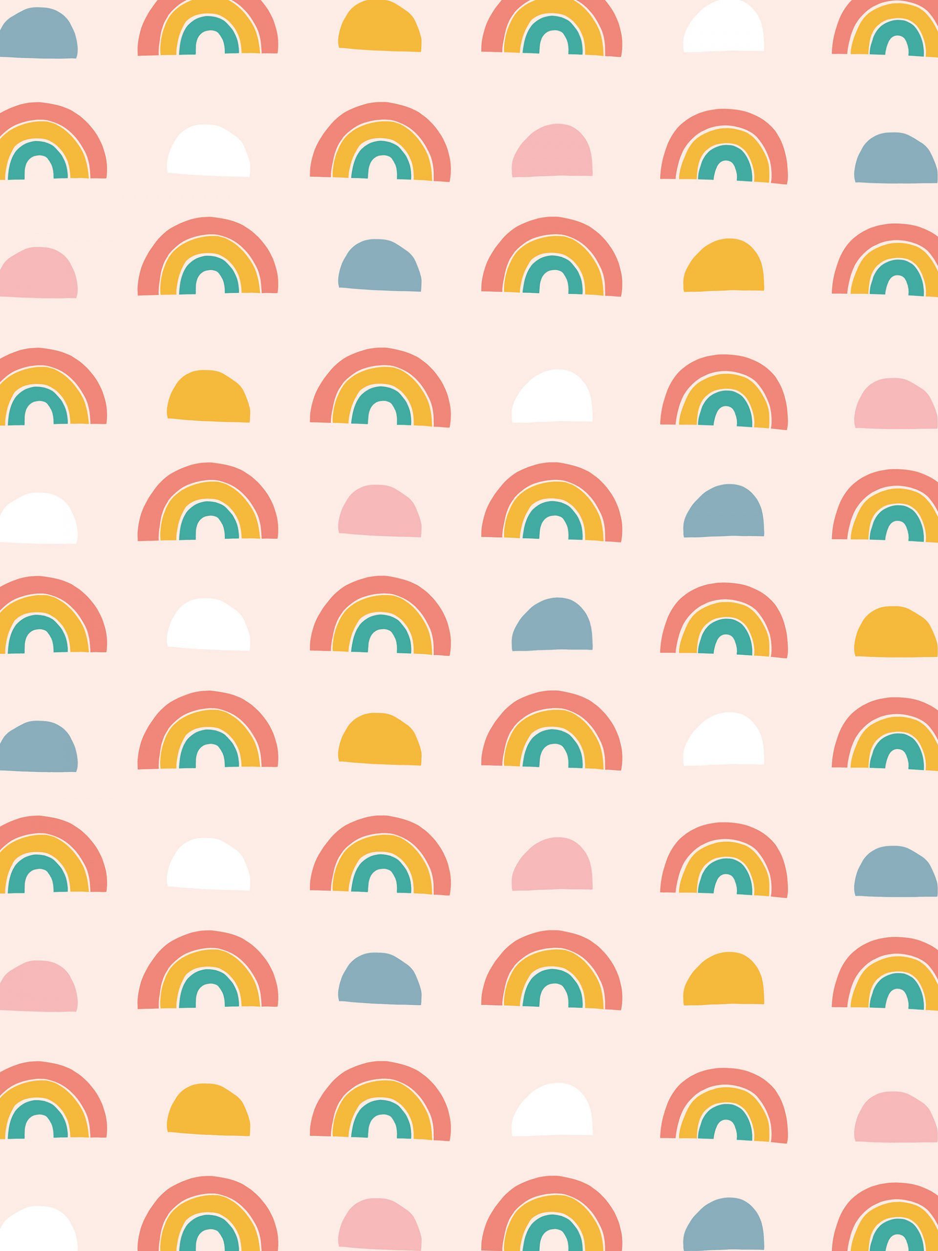 Pattern arcobaleni pastello rosa, 1920x2560 Full HD Verticale, Google Pixel