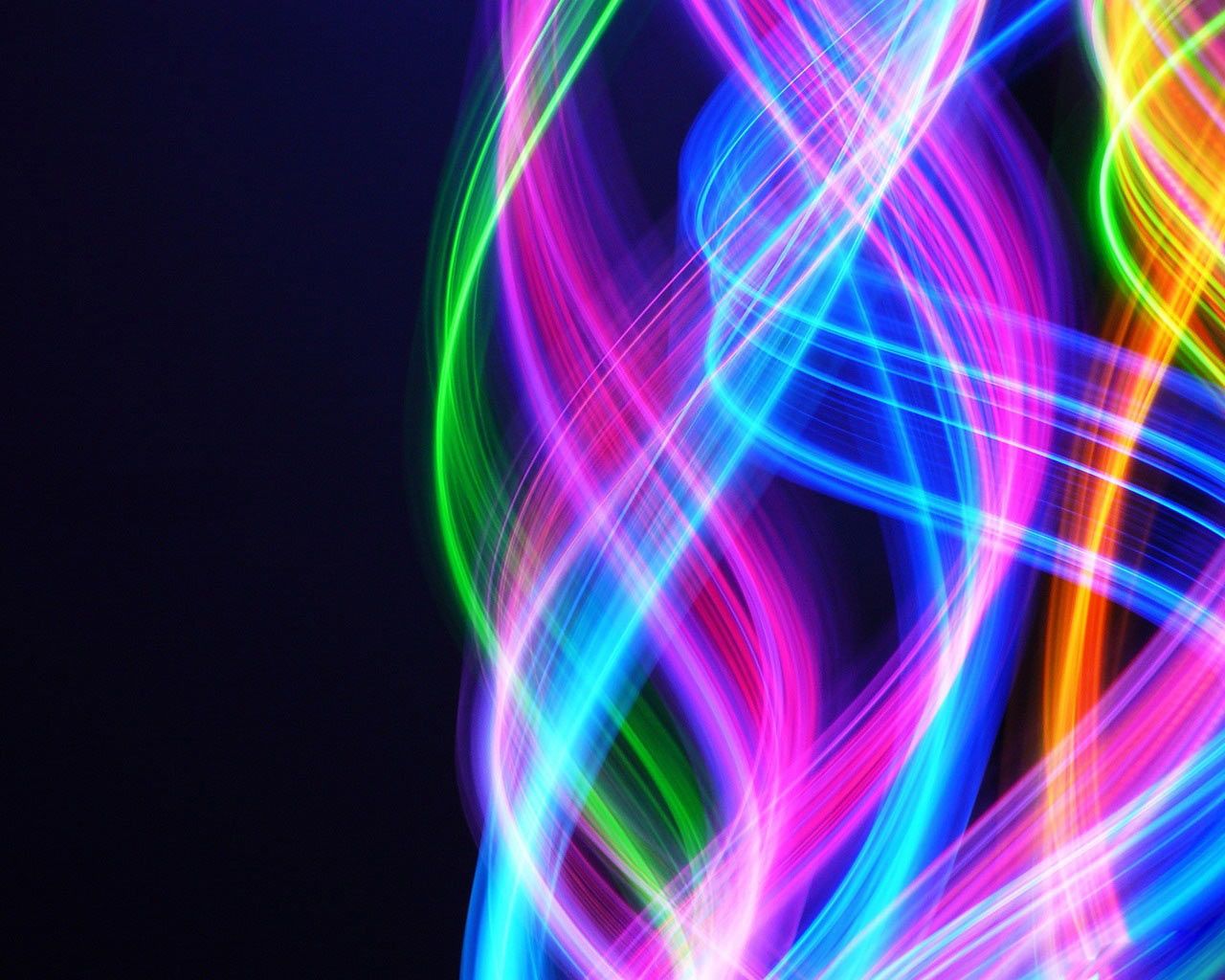 Linee luminose arcobaleno astratte, 1280x1024 720p, Laptop