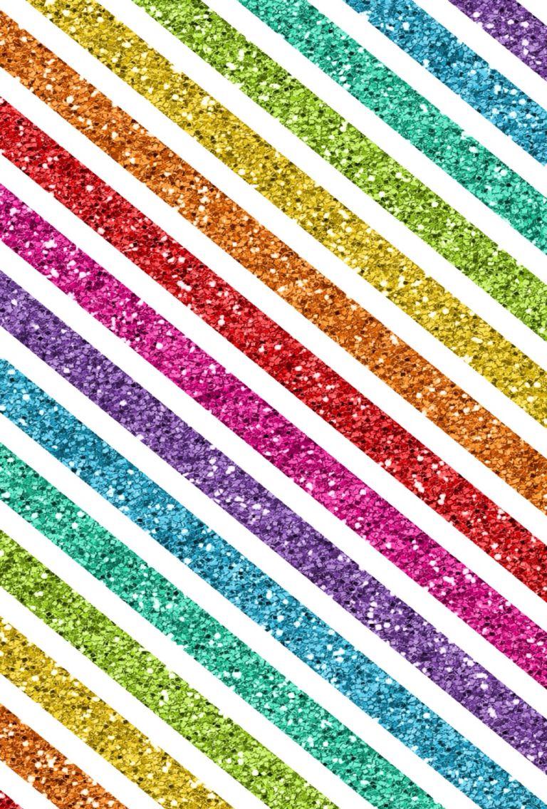 Strisce glitter arcobaleno diagonali, 768x1136 Verticale, Telefono
