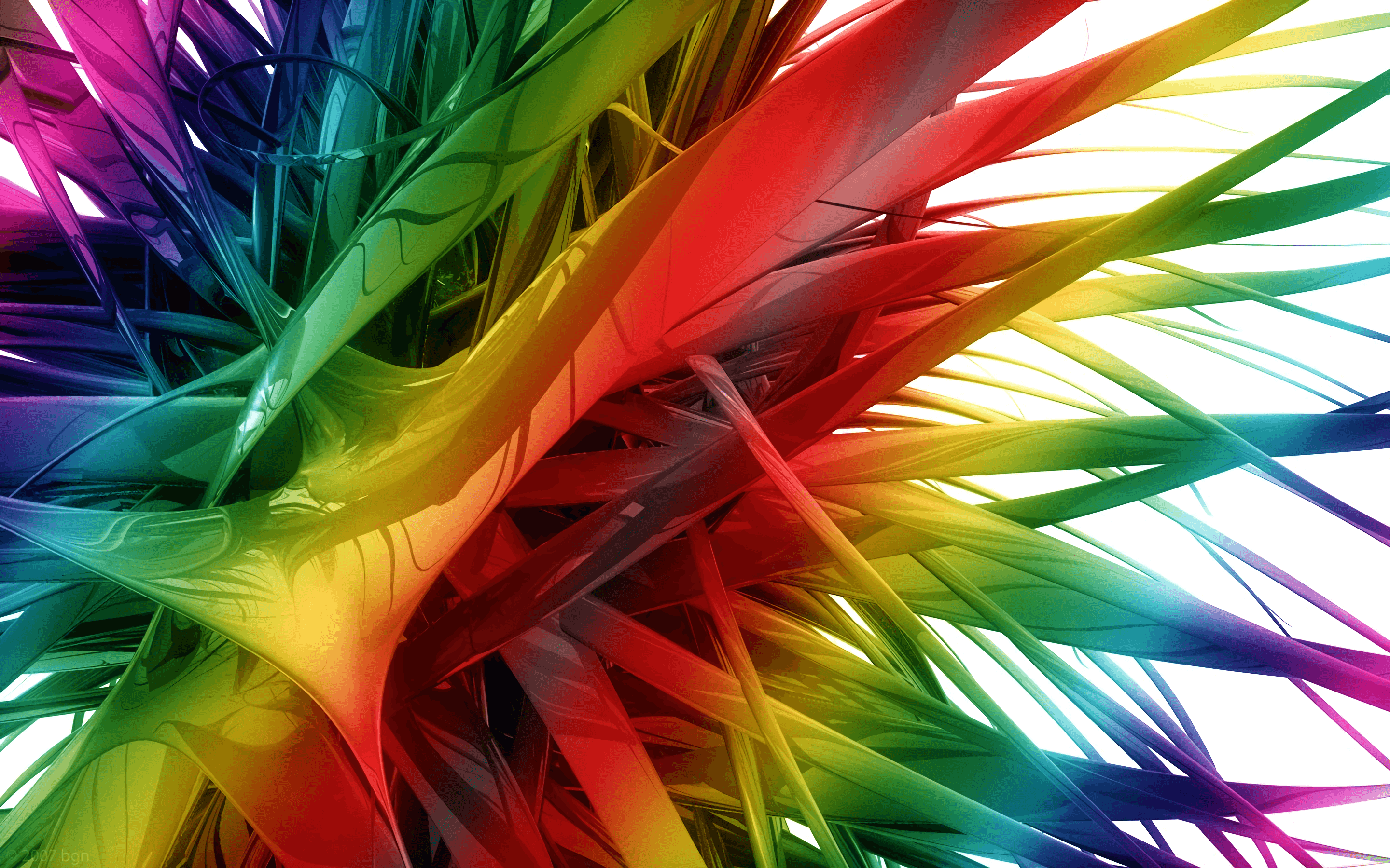 Lame astratte arcobaleno colorate, 2880x1800 2K, Laptop