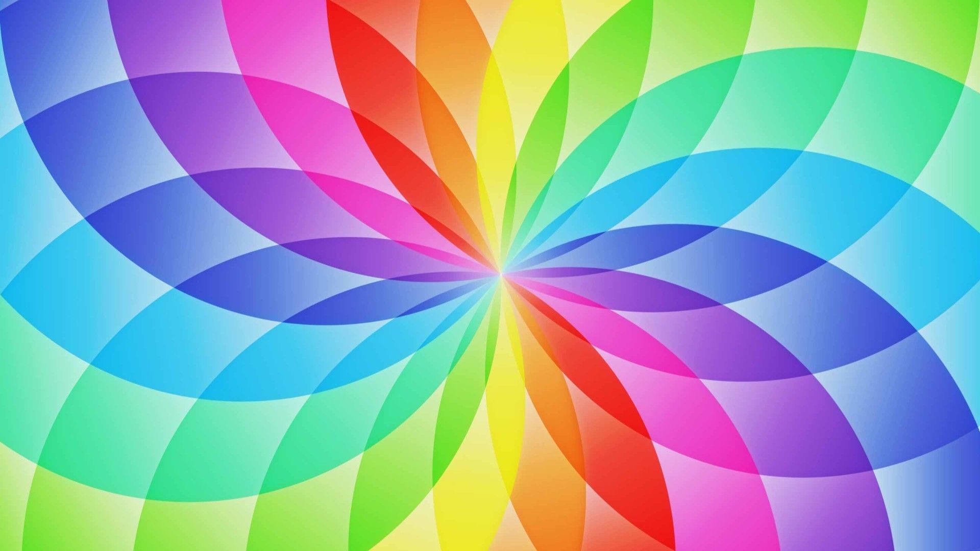 Cerchi arcobaleno astratti colorati, 1920x1080 Full HD, Desktop