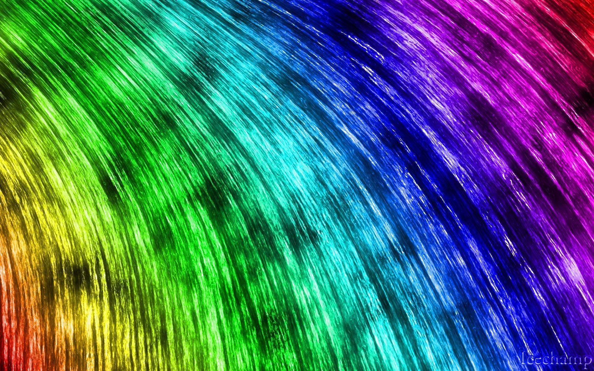 Strisce arcobaleno curve astratte, 1920x1200 Full HD+, iMac
