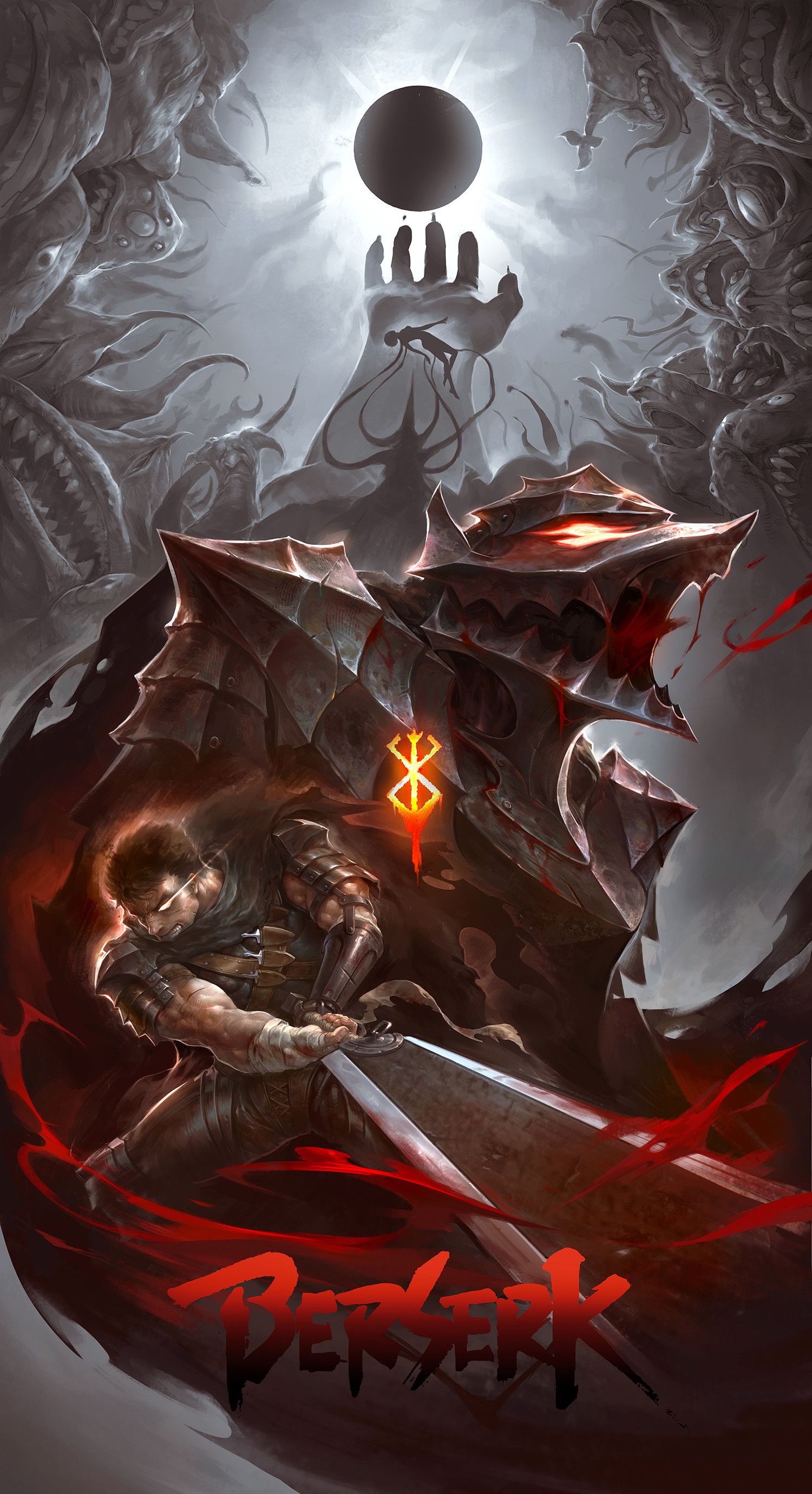Guts Armatura Berserker Berserk, 1500x2758 Verticale, Telefono
