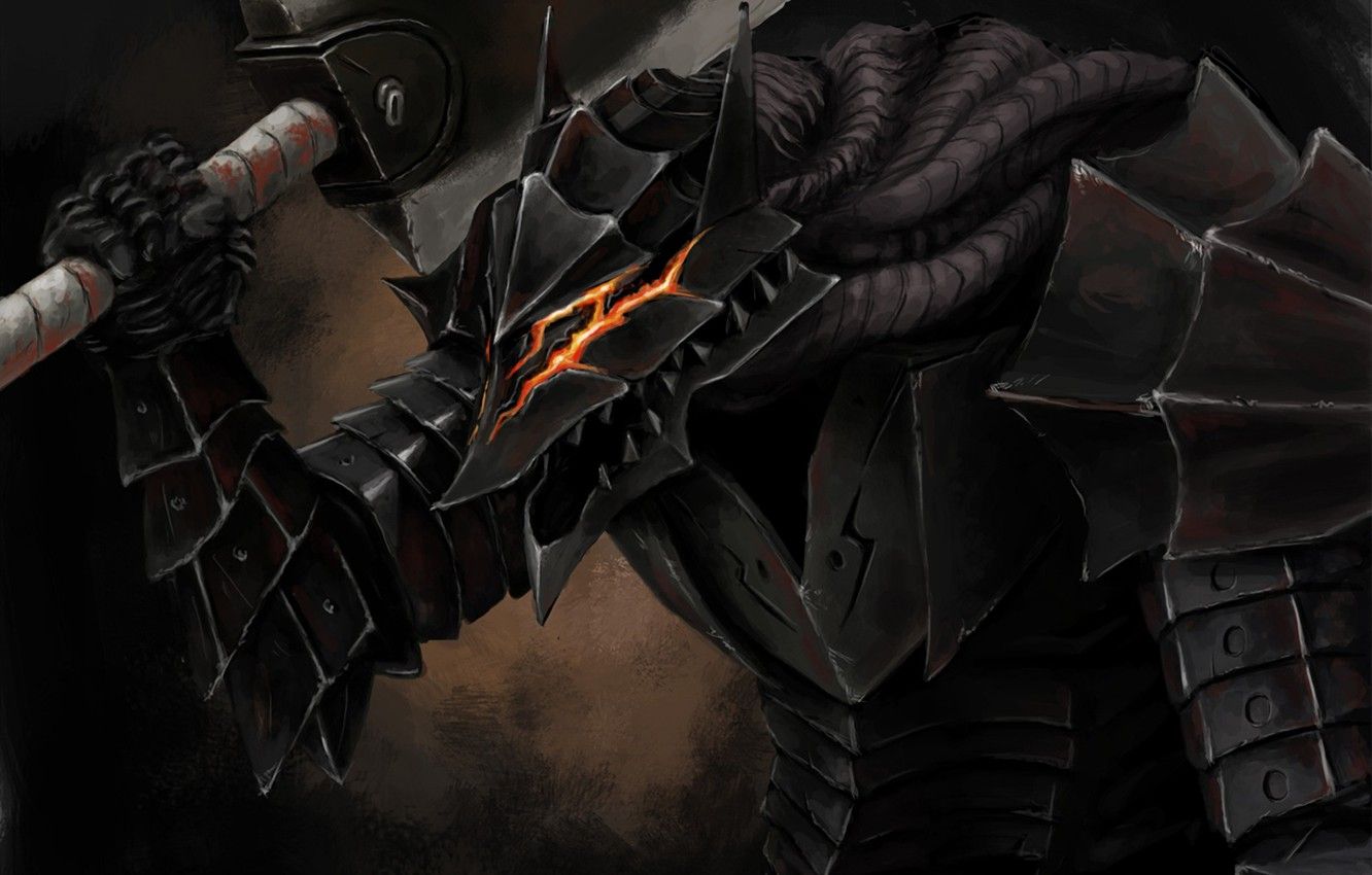 Armatura Berserker Berserk spada nera, Guts, 1332x850 HD, Desktop