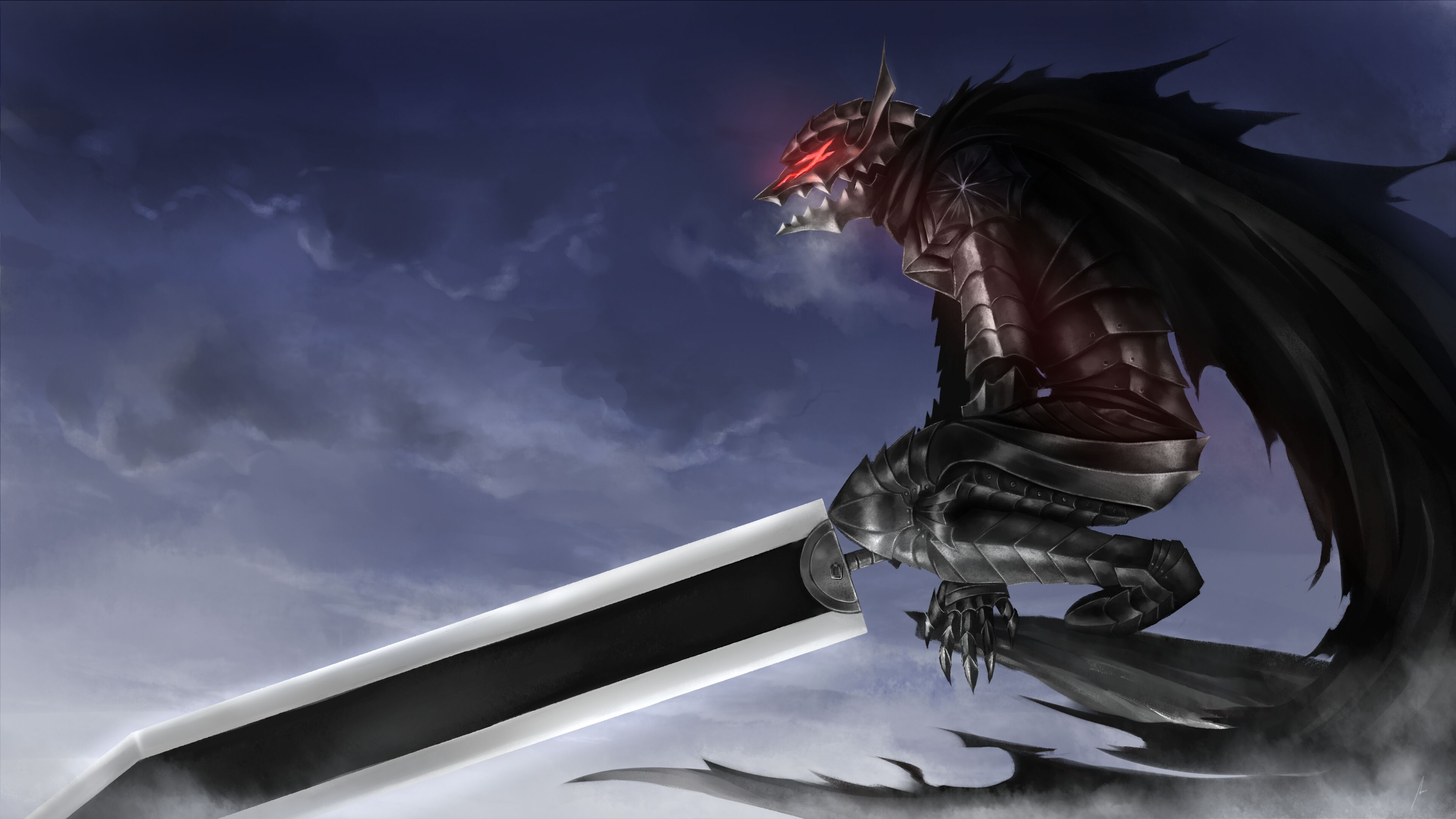 Guts Armatura del Berserk, 3840x2160 Ultra HD, Monitor 4K