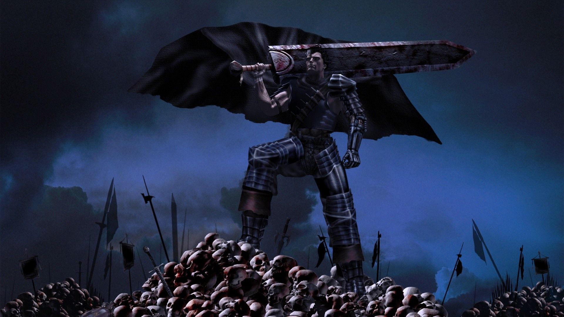 Guerriero armatura nera Berserk, 1920x1080 Full HD, PC