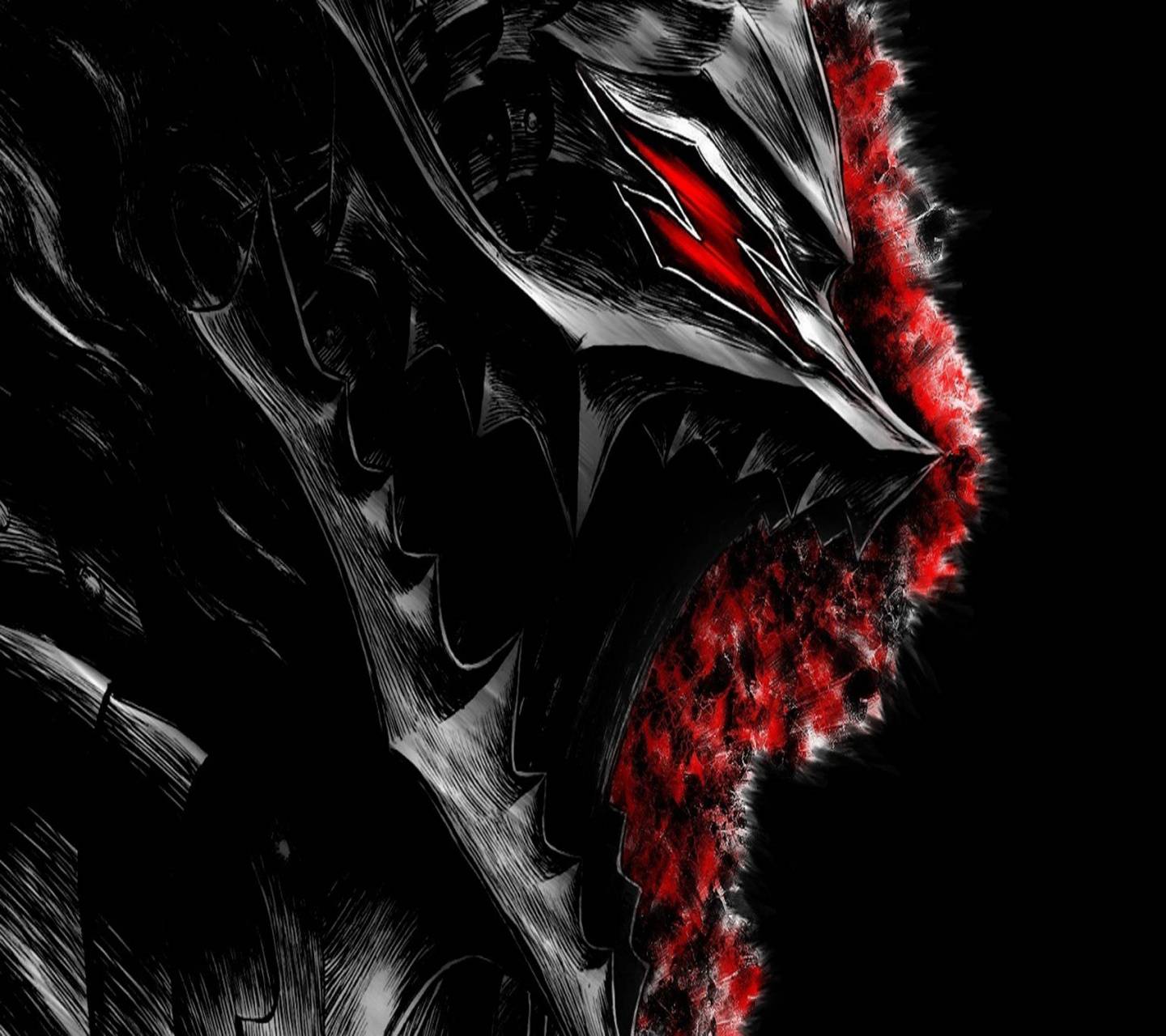 Elmo Berserk Armor nero rosso, 1440x1280 720p, Laptop
