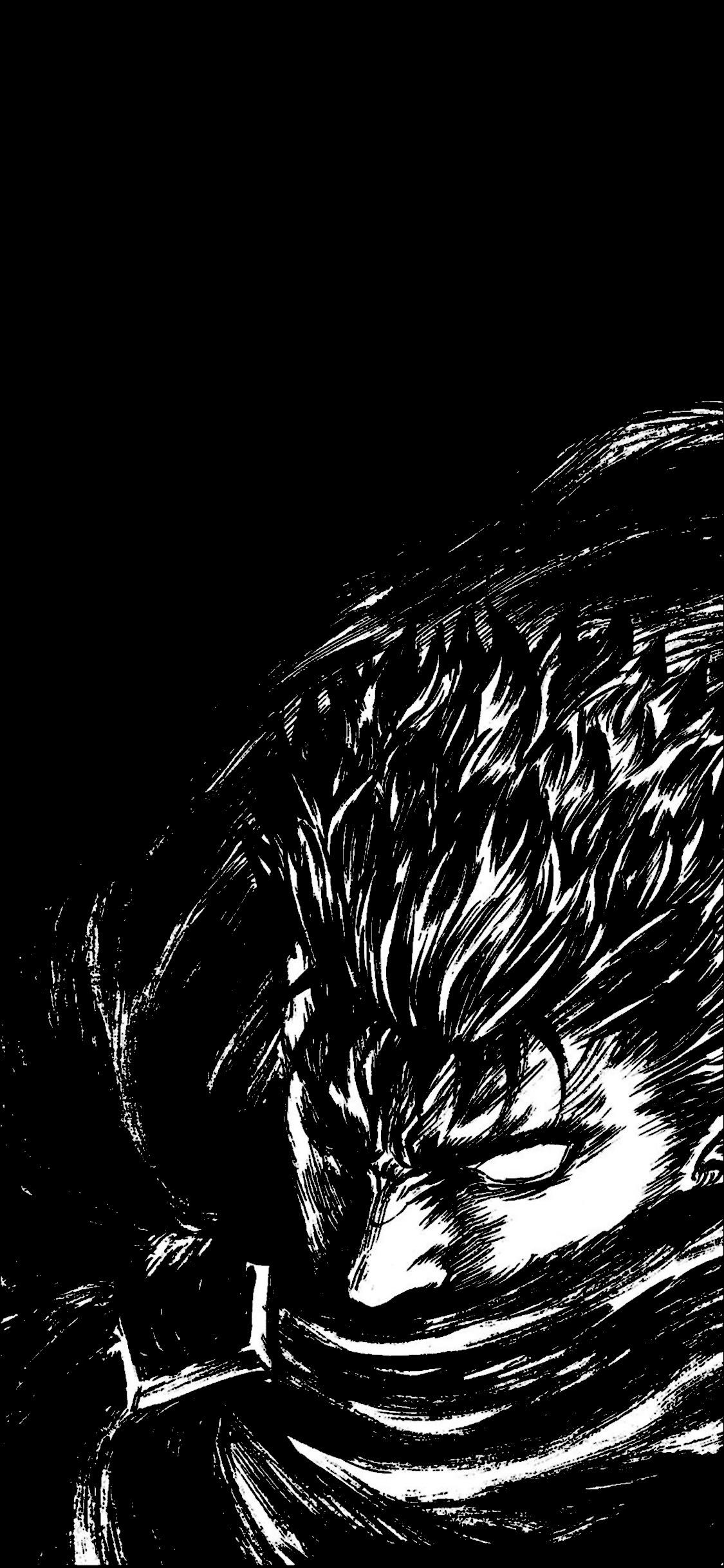 Guts Berserk armatura scuro, 1125x2436 Verticale, Mobile