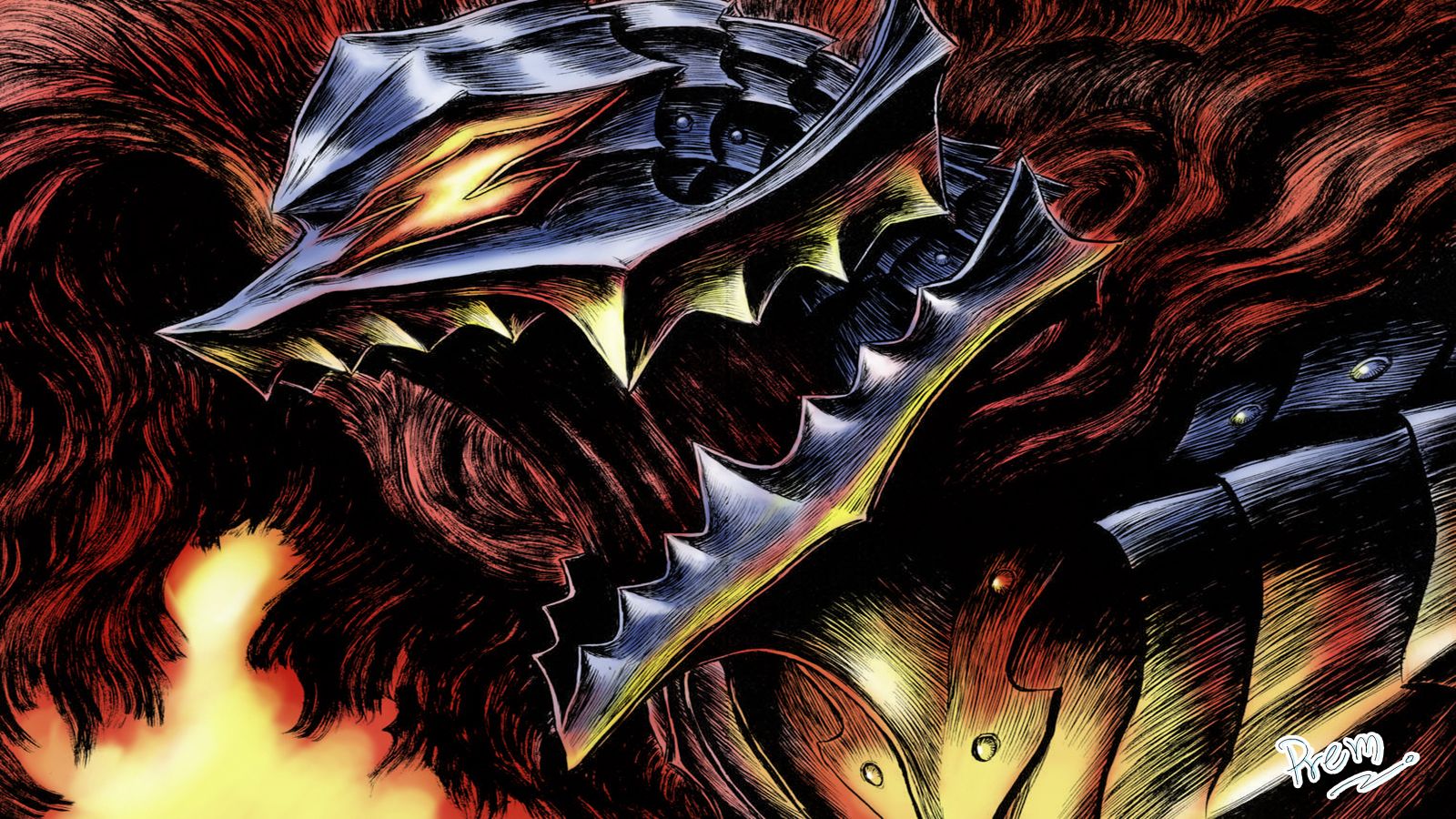 Armatura Berserker Guts Berserk, 1600x900 900p, iMac